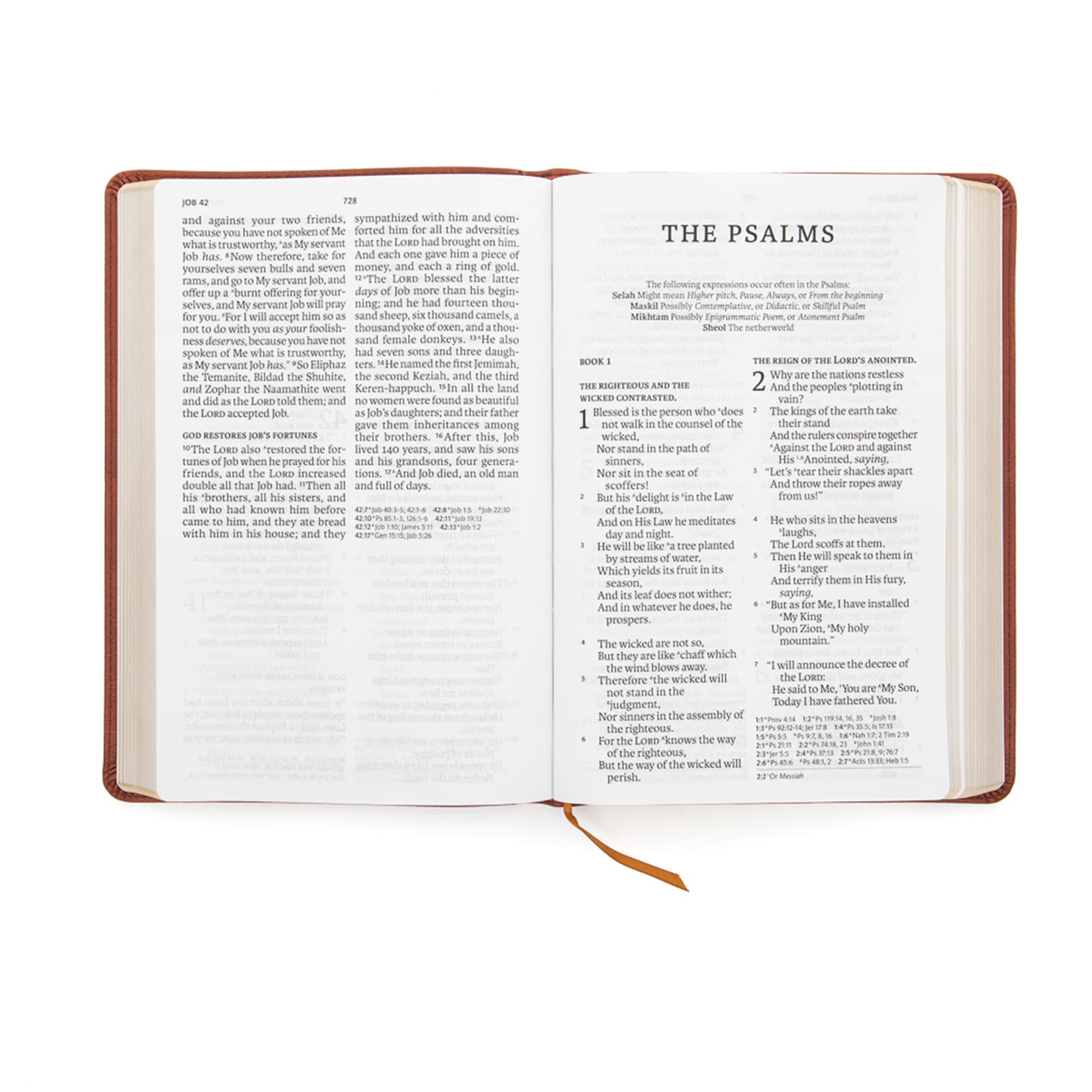 slide 4 of 10 for NASB Giant Print Reference Bible, Burnt Sienna LeatherTouch