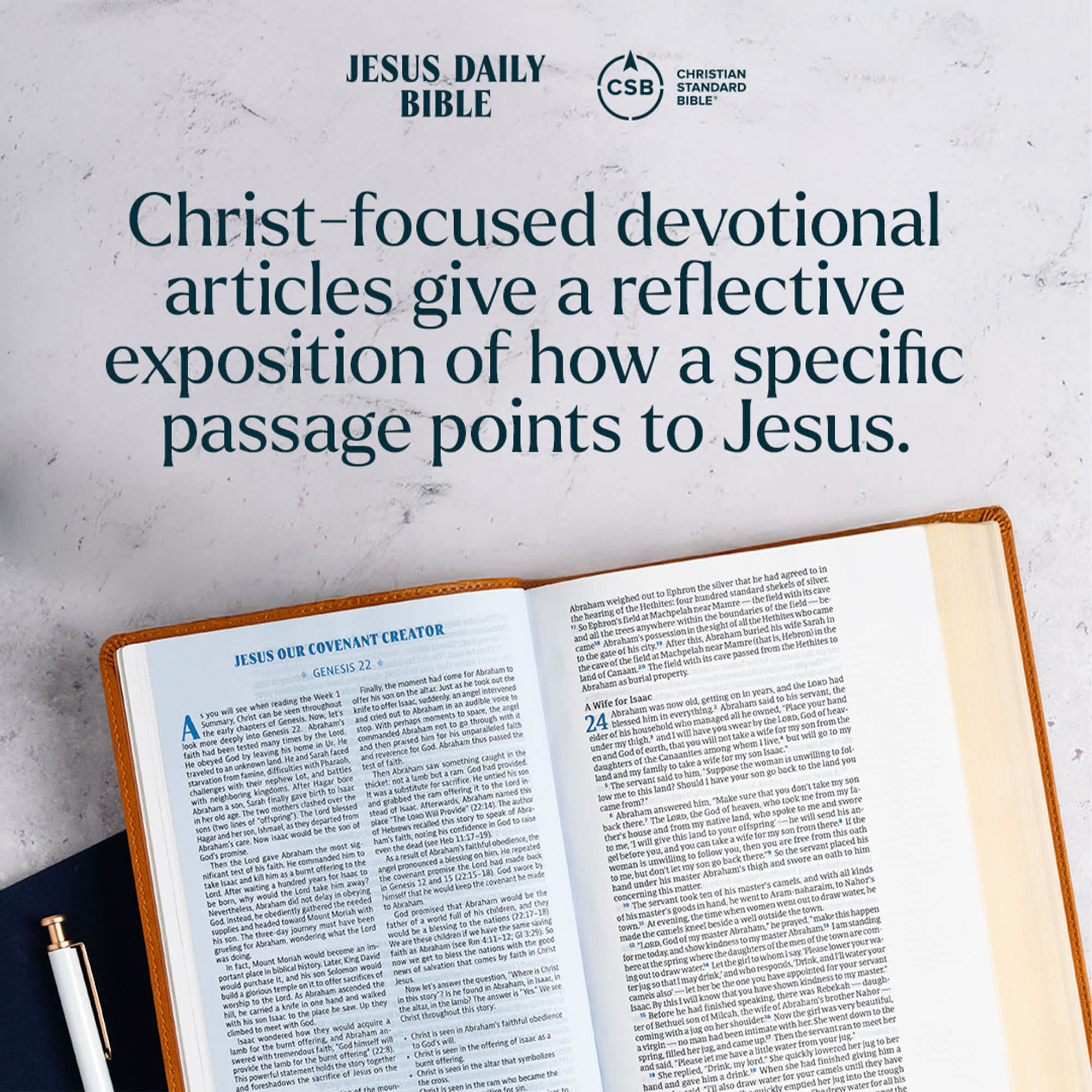 slide 12 of 20 for CSB Jesus Daily Bible, Hardcover