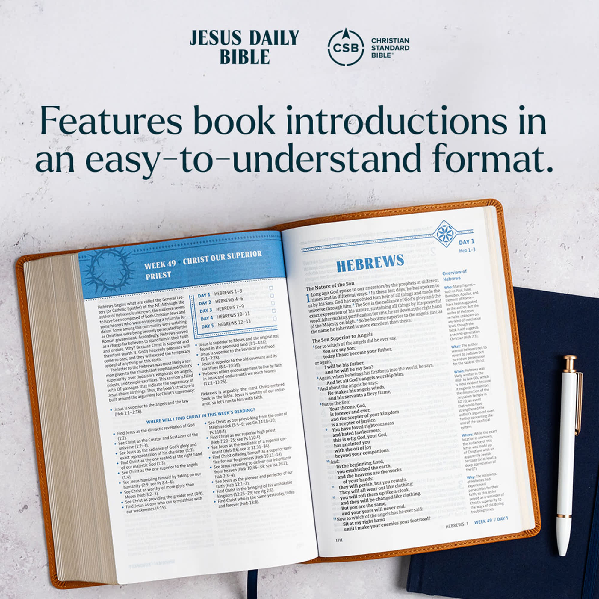 slide 14 of 20 for CSB Jesus Daily Bible, Hardcover