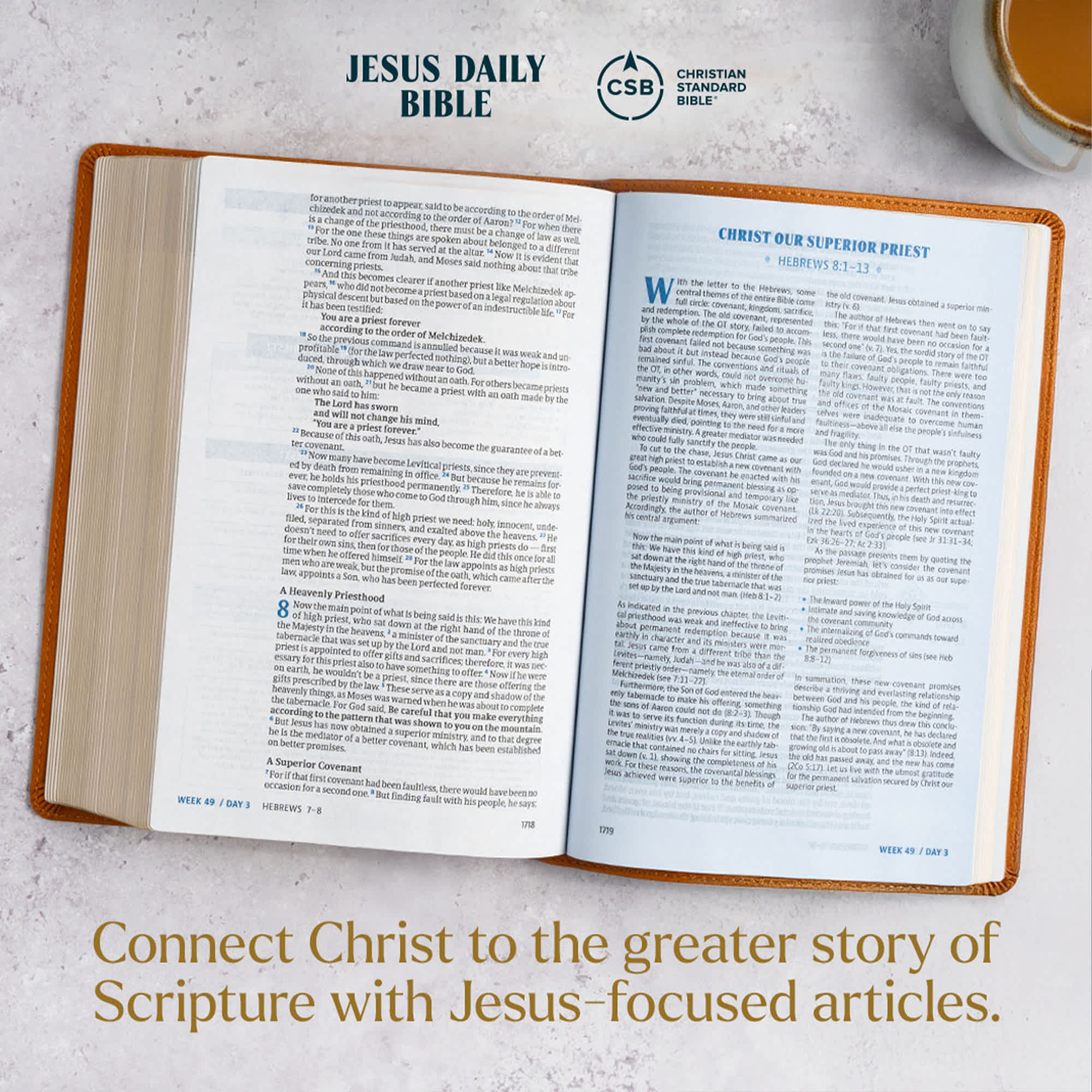 slide 16 of 20 for CSB Jesus Daily Bible, Hardcover