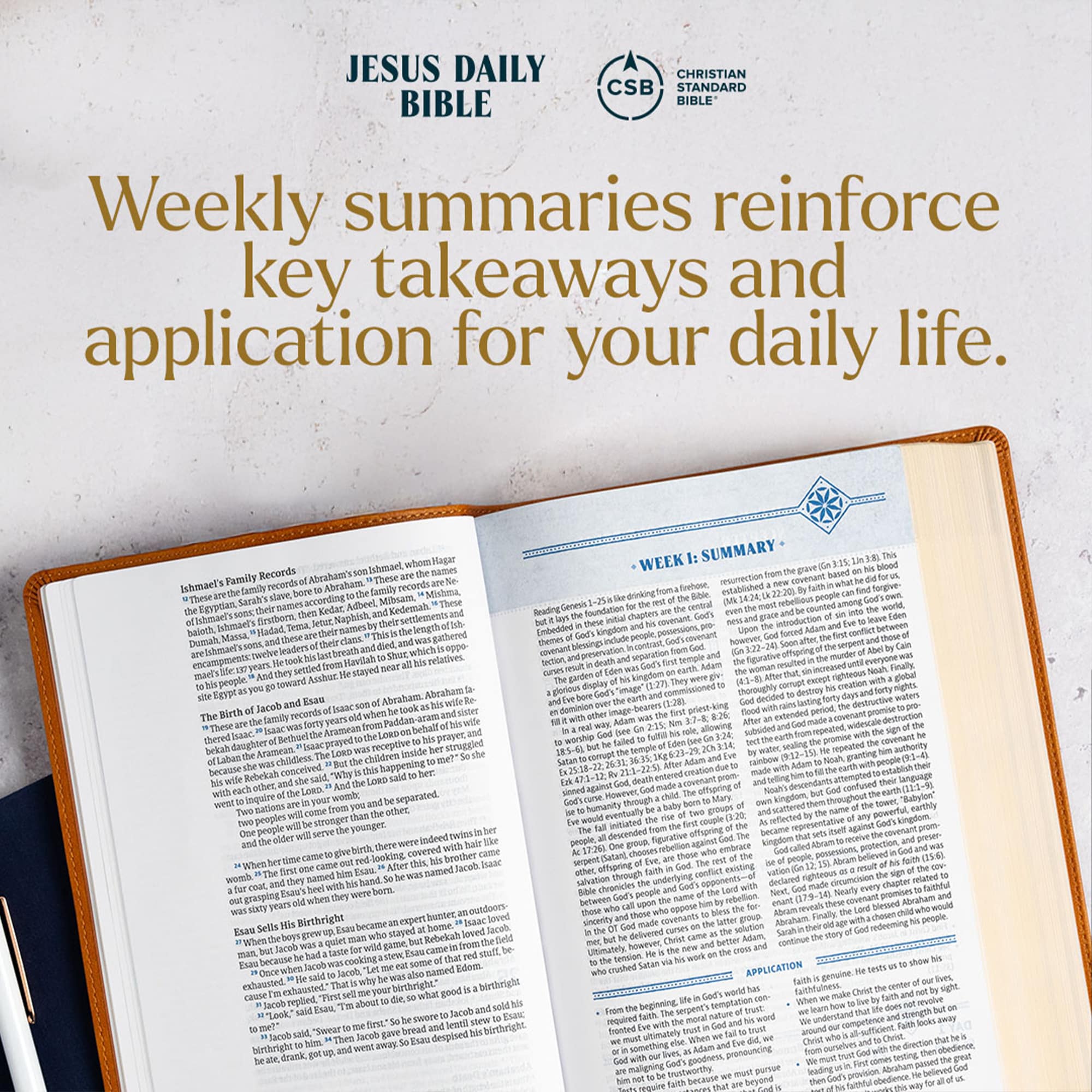 slide 17 of 20 for CSB Jesus Daily Bible, Hardcover