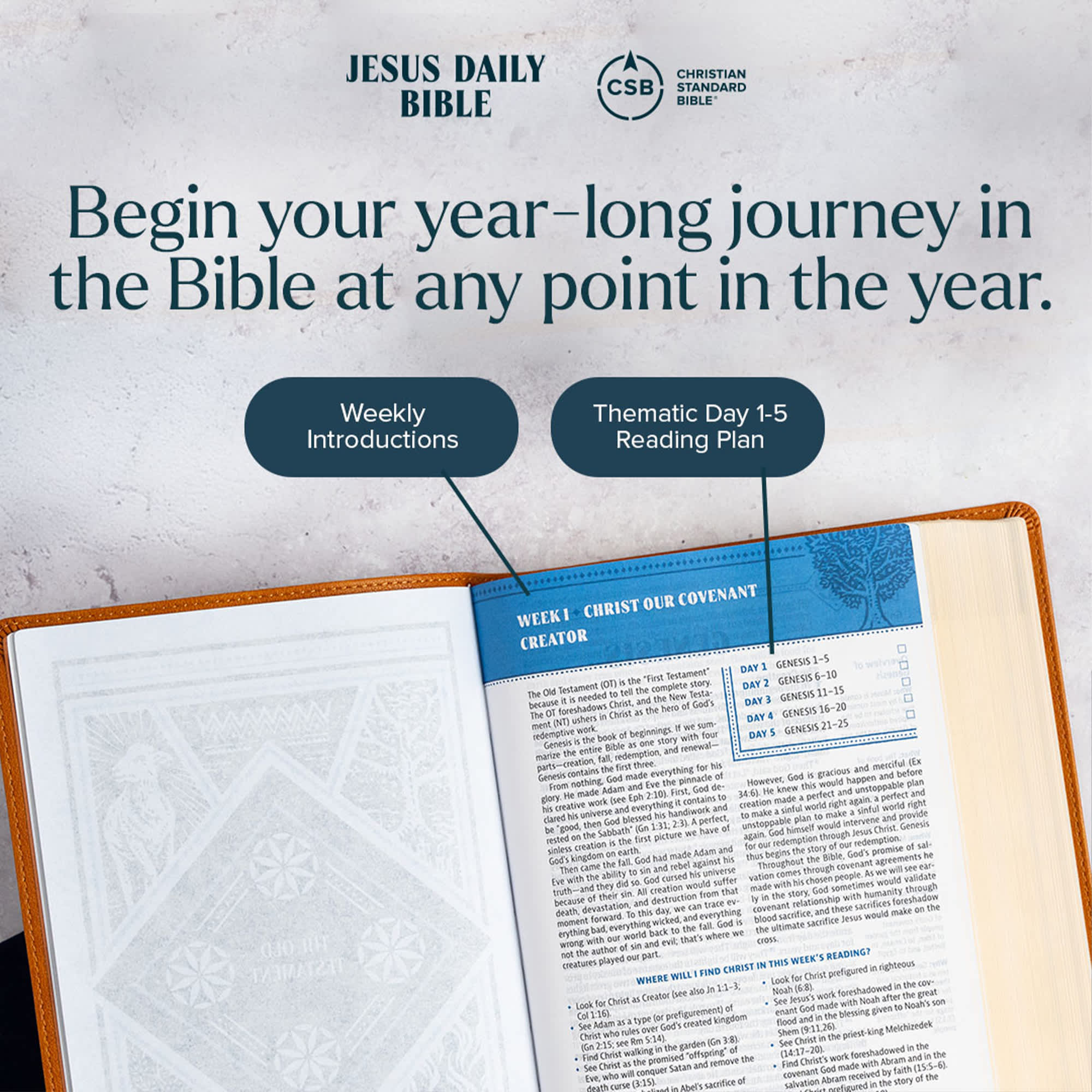 slide 18 of 20 for CSB Jesus Daily Bible, Hardcover