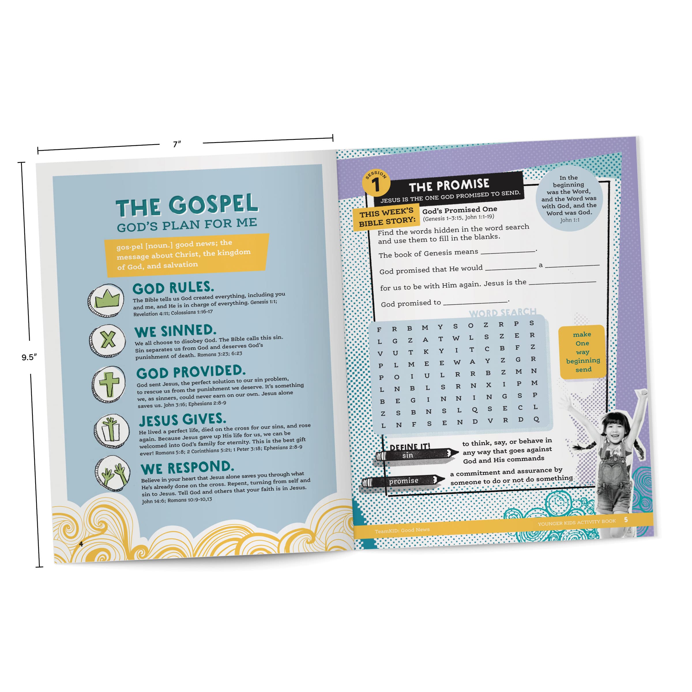 slide 3 of 7 for TeamKID: Good News - Younger Kids Activity Book