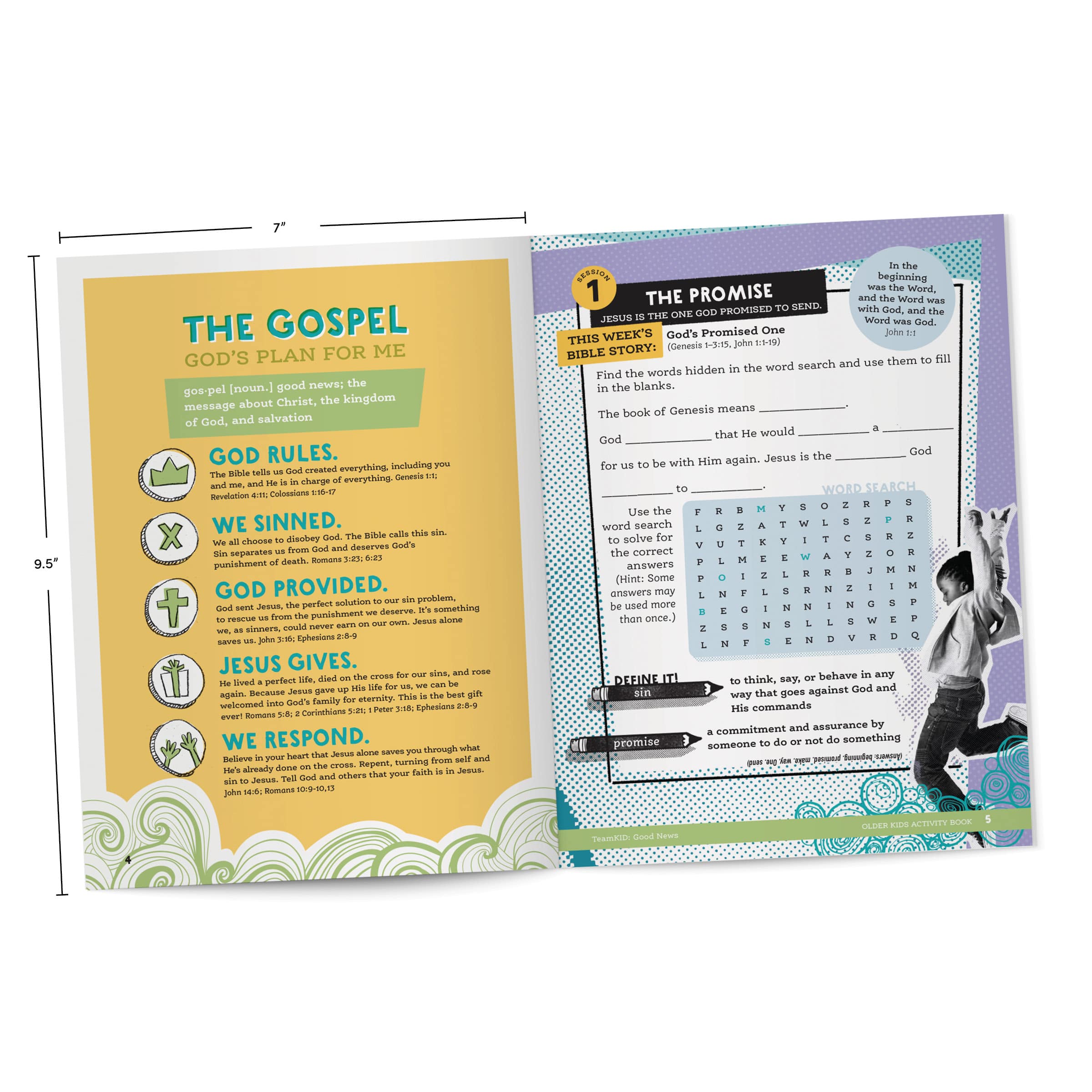 slide 3 of 7 for TeamKID: Good News - Older Kids Activity Book