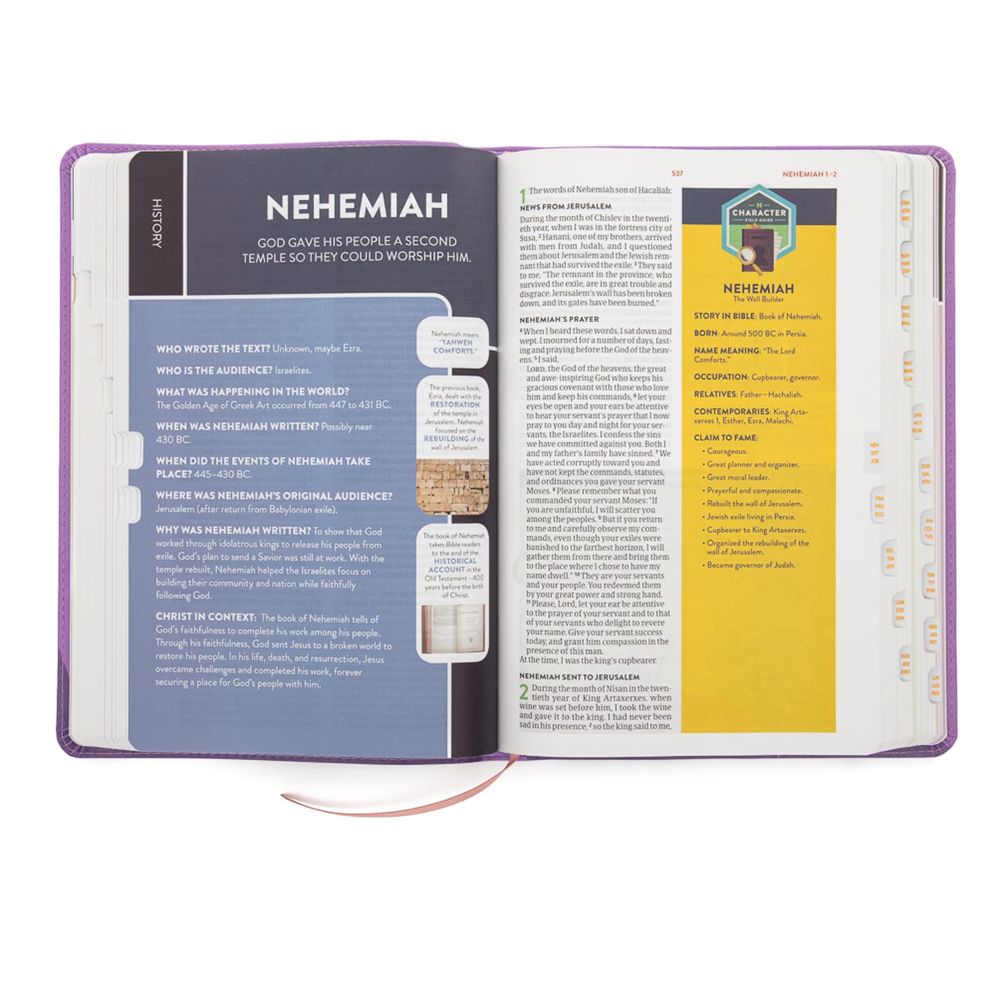 slide 5 of 10 for CSB Explorer Bible for Kids, Lavender Compass LeatherTouch, Indexed