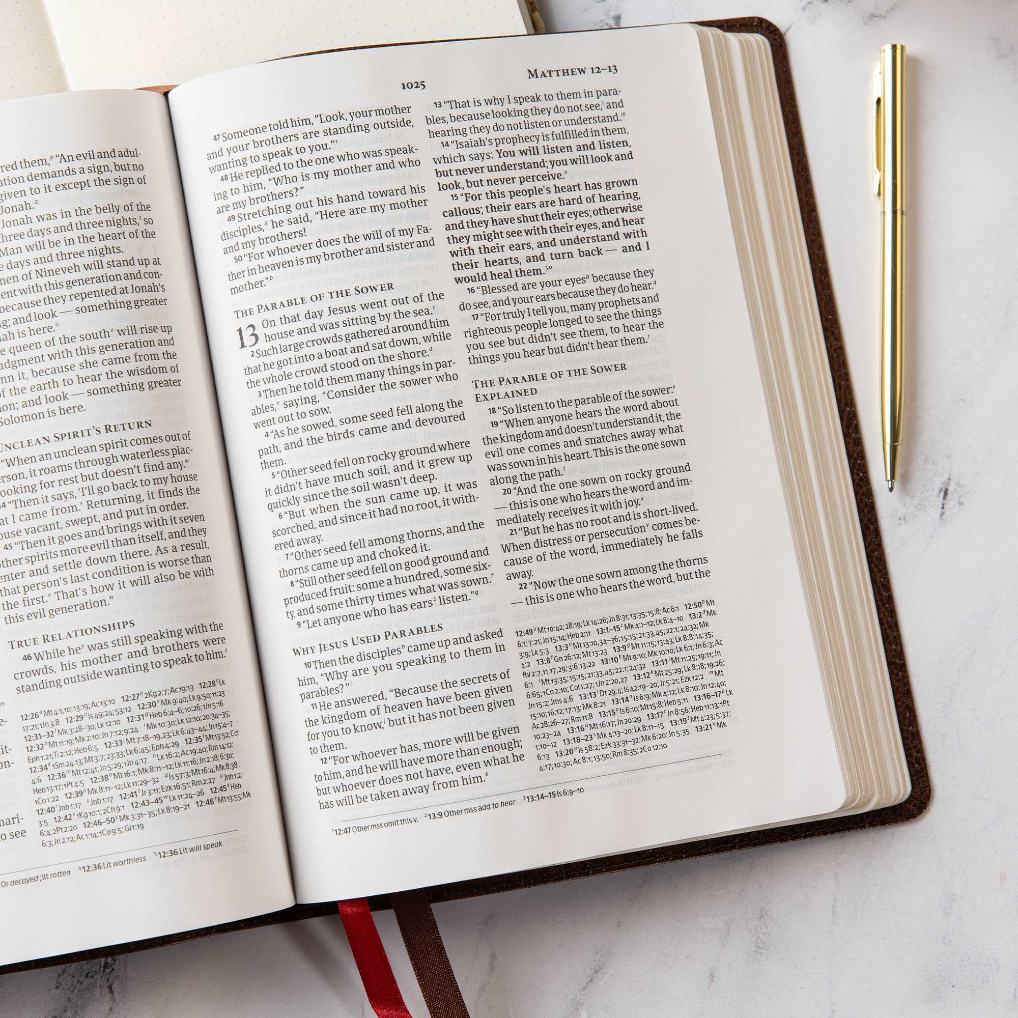 slide 5 of 10 for CSB Pastor's Bible, Verse-by-Verse Edition, Brown Bonded Leather