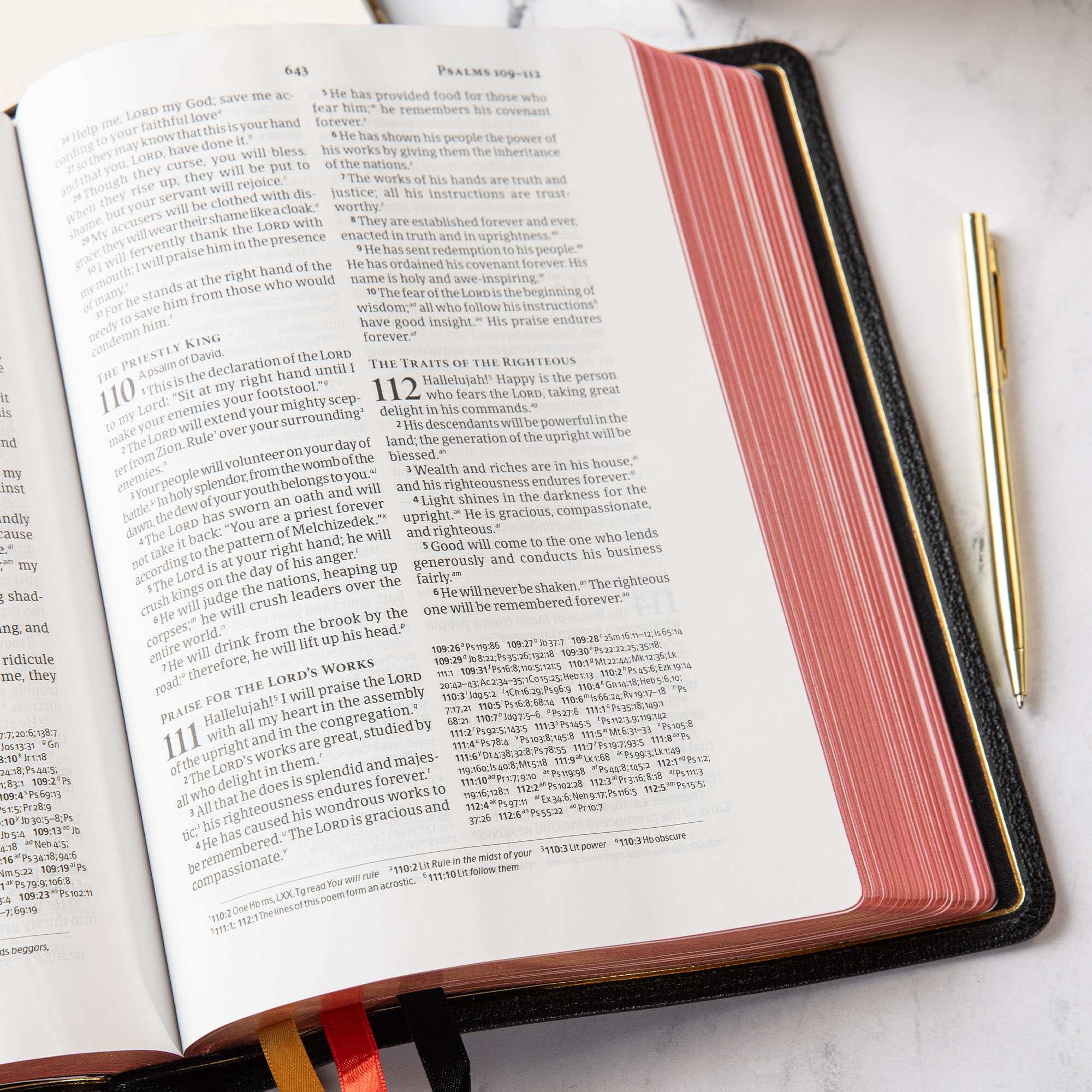 slide 6 of 15 for CSB Pastor's Bible, Verse-by-Verse Edition, Holman Handcrafted Collection, Black Premium Goatskin