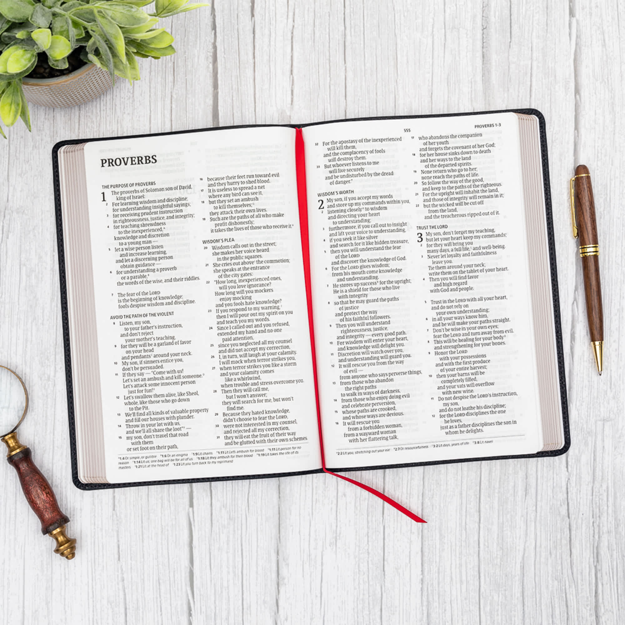 slide 7 of 10 for CSB Large Print Thinline Bible, Black LeatherTouch