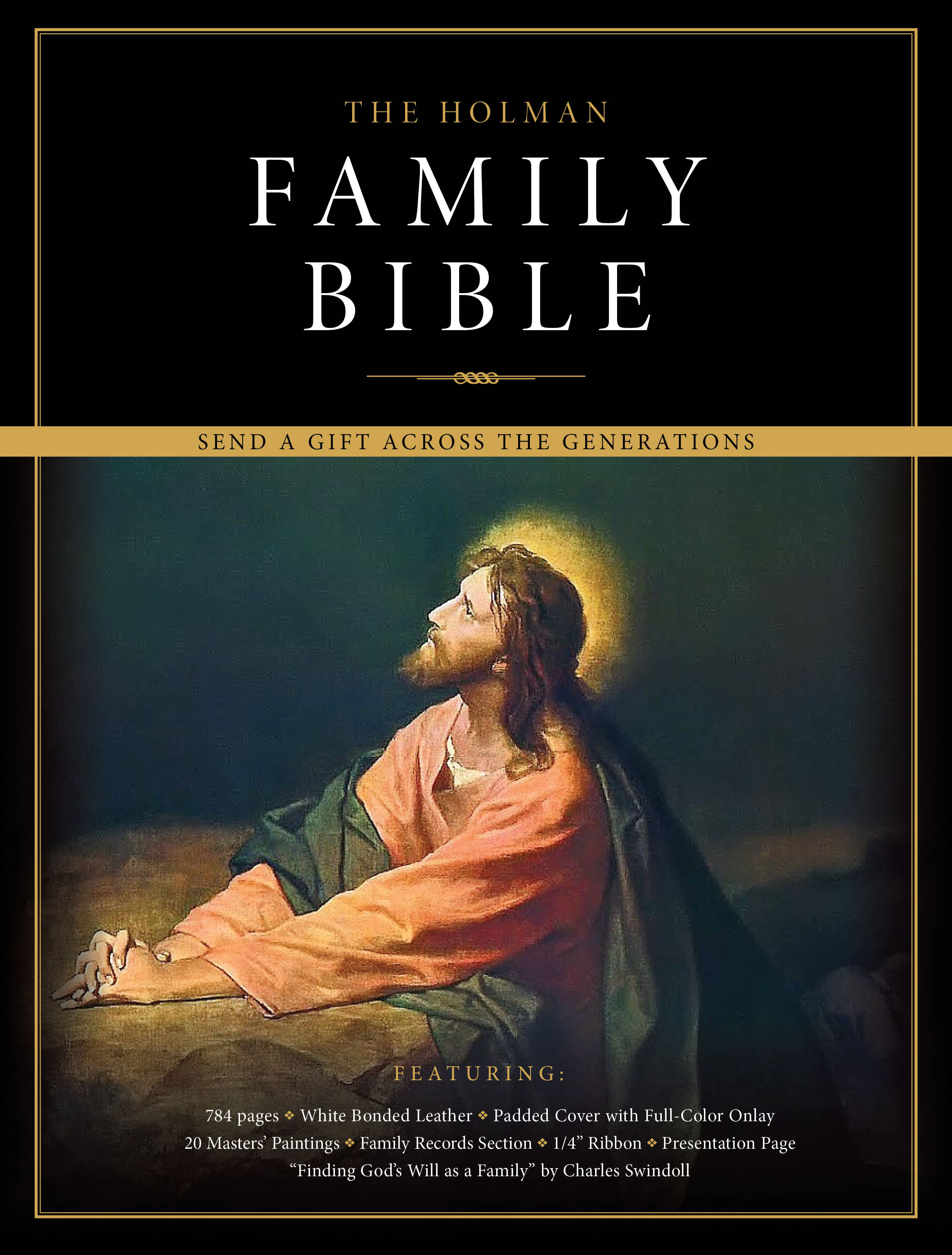 slide 2 of 2 for KJV Family Bible, Deluxe White Bonded Leather Over Board