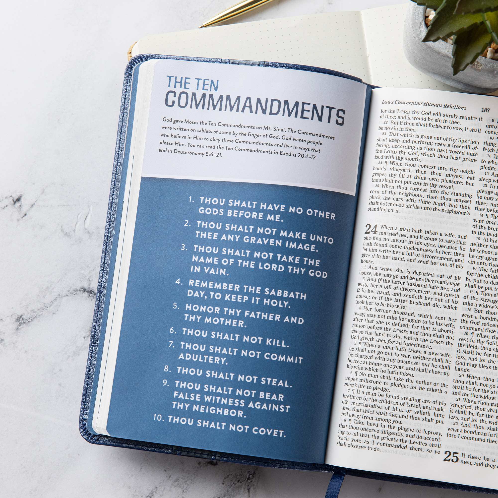 slide 4 of 11 for KJV Kids Bible, Thinline Edition, Navy LeatherTouch