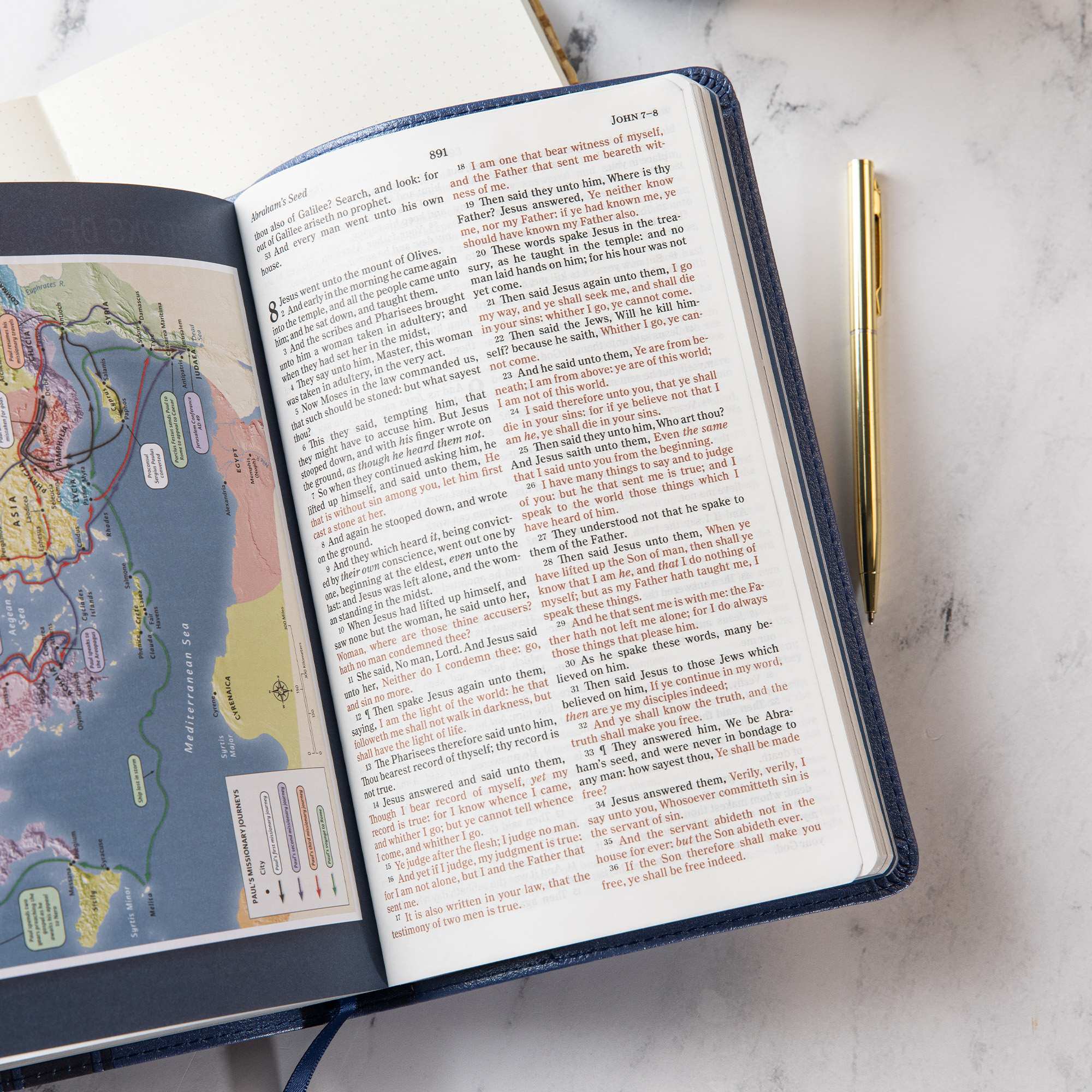 slide 7 of 11 for KJV Kids Bible, Thinline Edition, Navy LeatherTouch