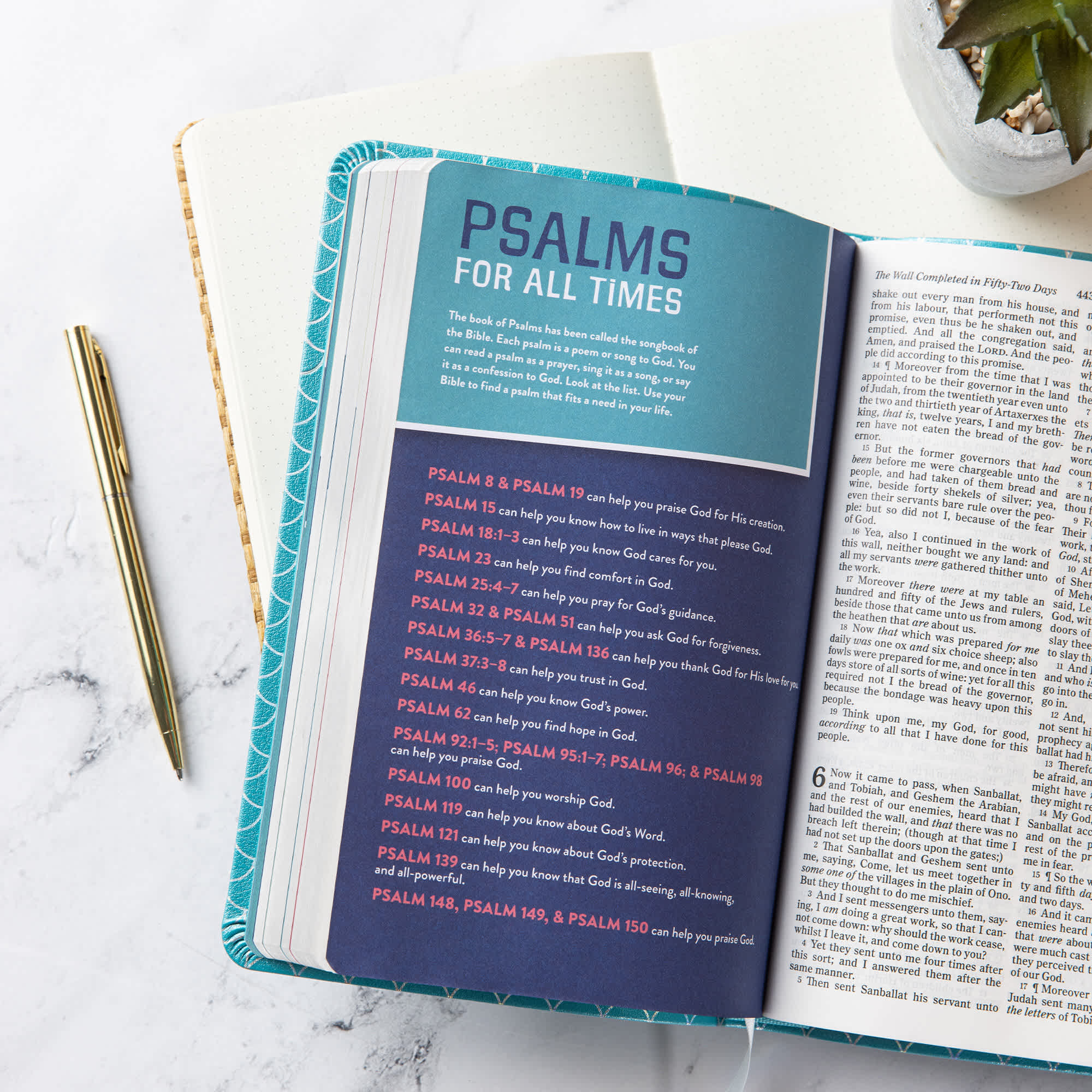 slide 6 of 11 for KJV Kids Bible, Thinline Edition, Aqua LeatherTouch