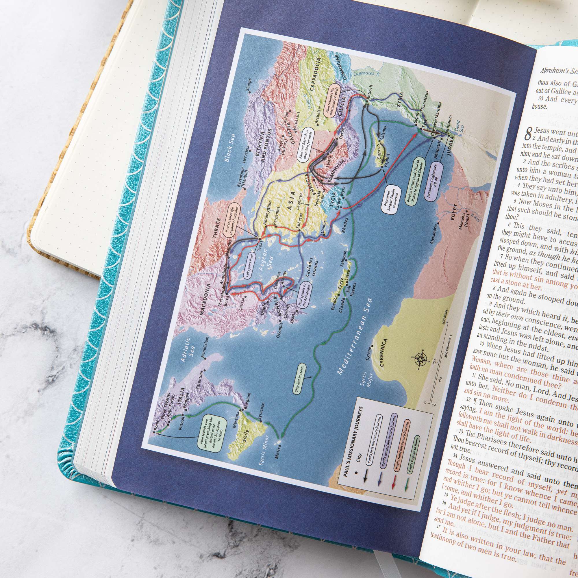 slide 7 of 11 for KJV Kids Bible, Thinline Edition, Aqua LeatherTouch