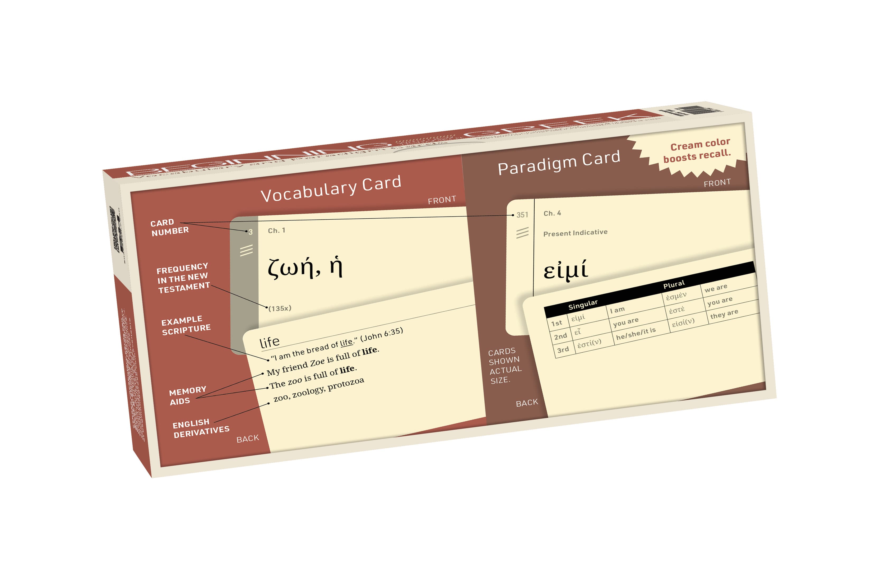 slide 3 of 4 for Beginning with New Testament Greek Vocabulary and Paradigm Cards
