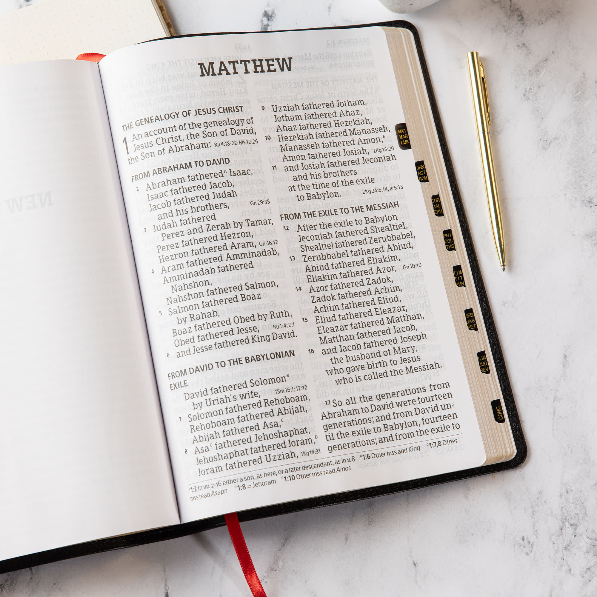 slide 4 of 10 for CSB Super Giant Print Reference Bible, Black Genuine Leather, Indexed