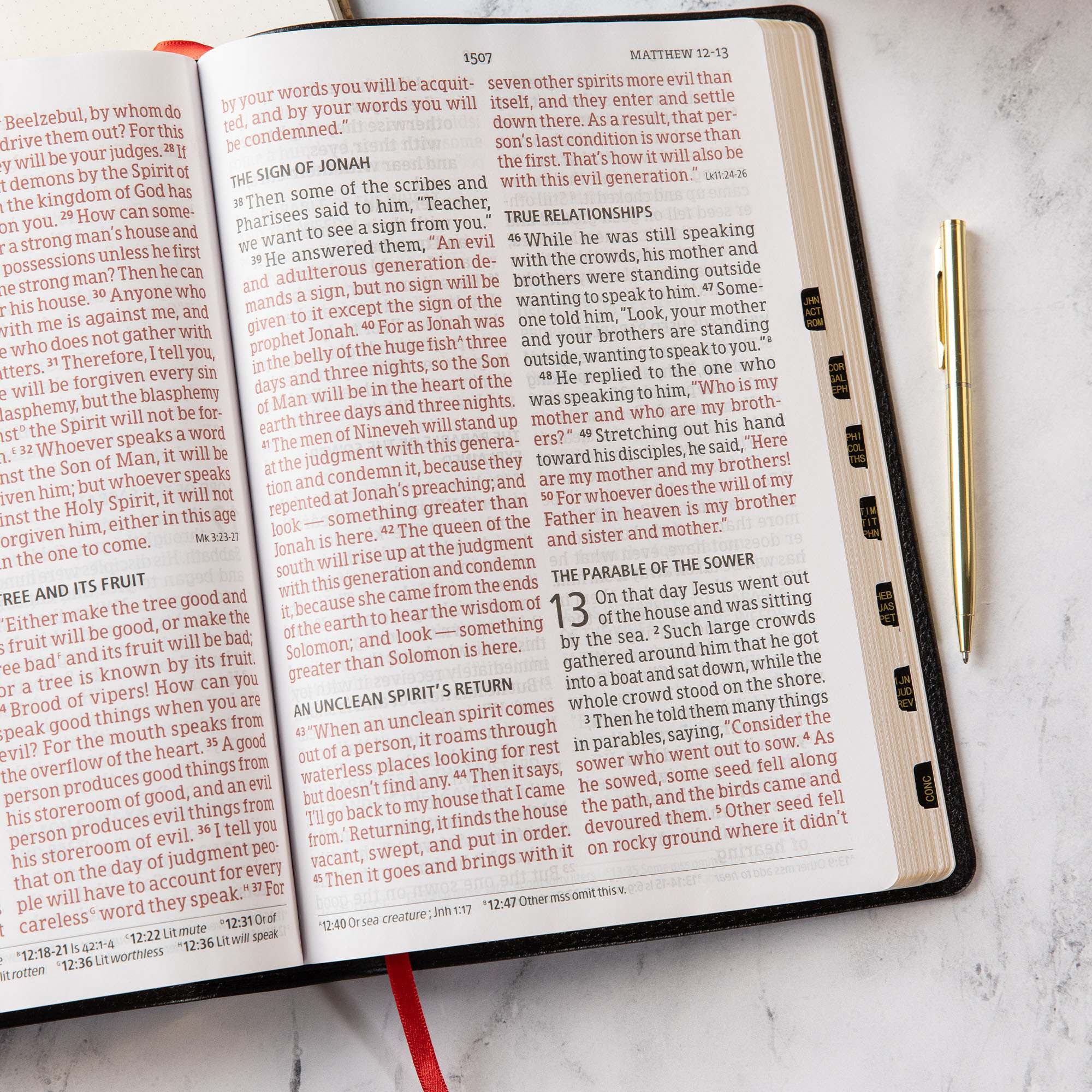 slide 5 of 10 for CSB Super Giant Print Reference Bible, Black Genuine Leather, Indexed