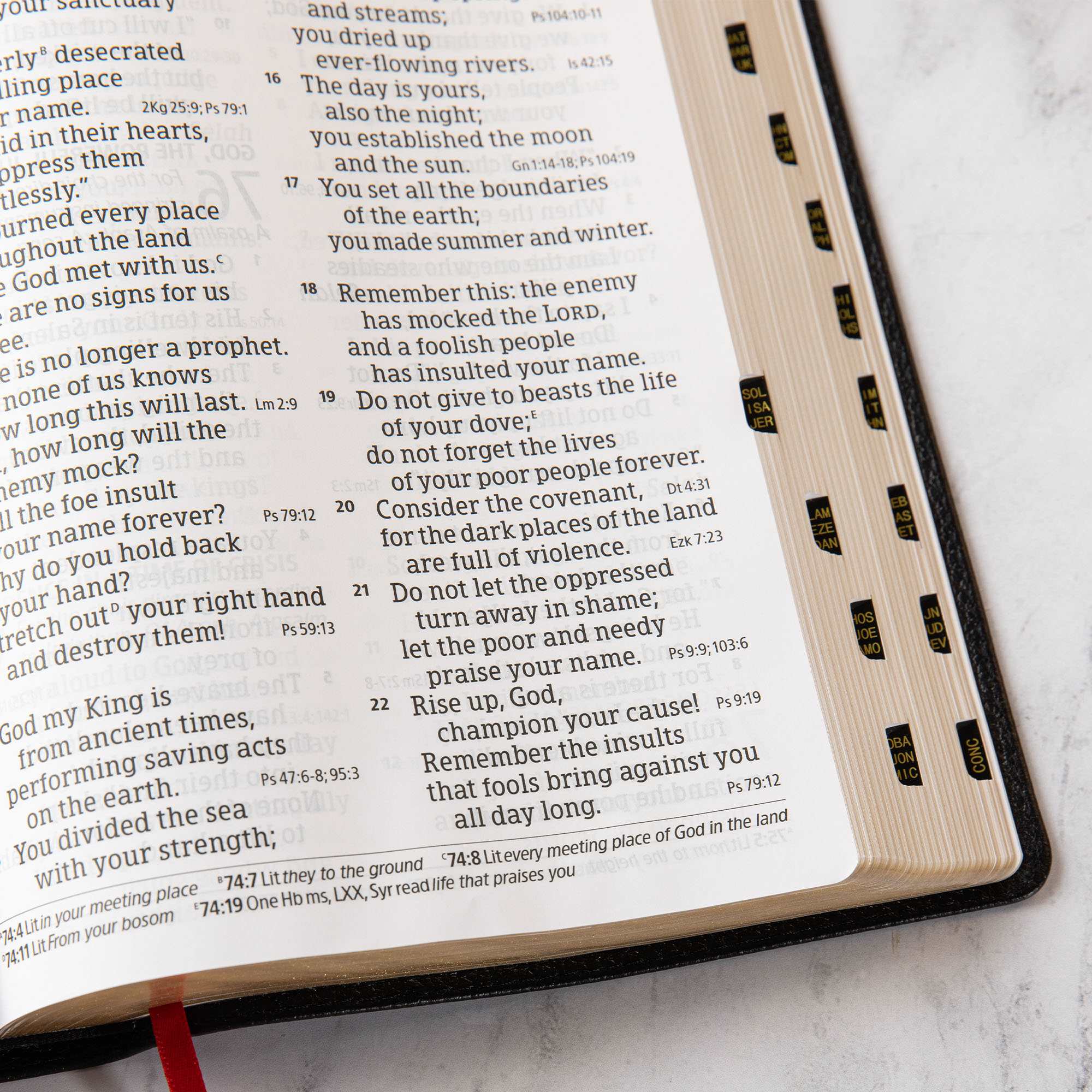 slide 7 of 10 for CSB Super Giant Print Reference Bible, Black Genuine Leather, Indexed