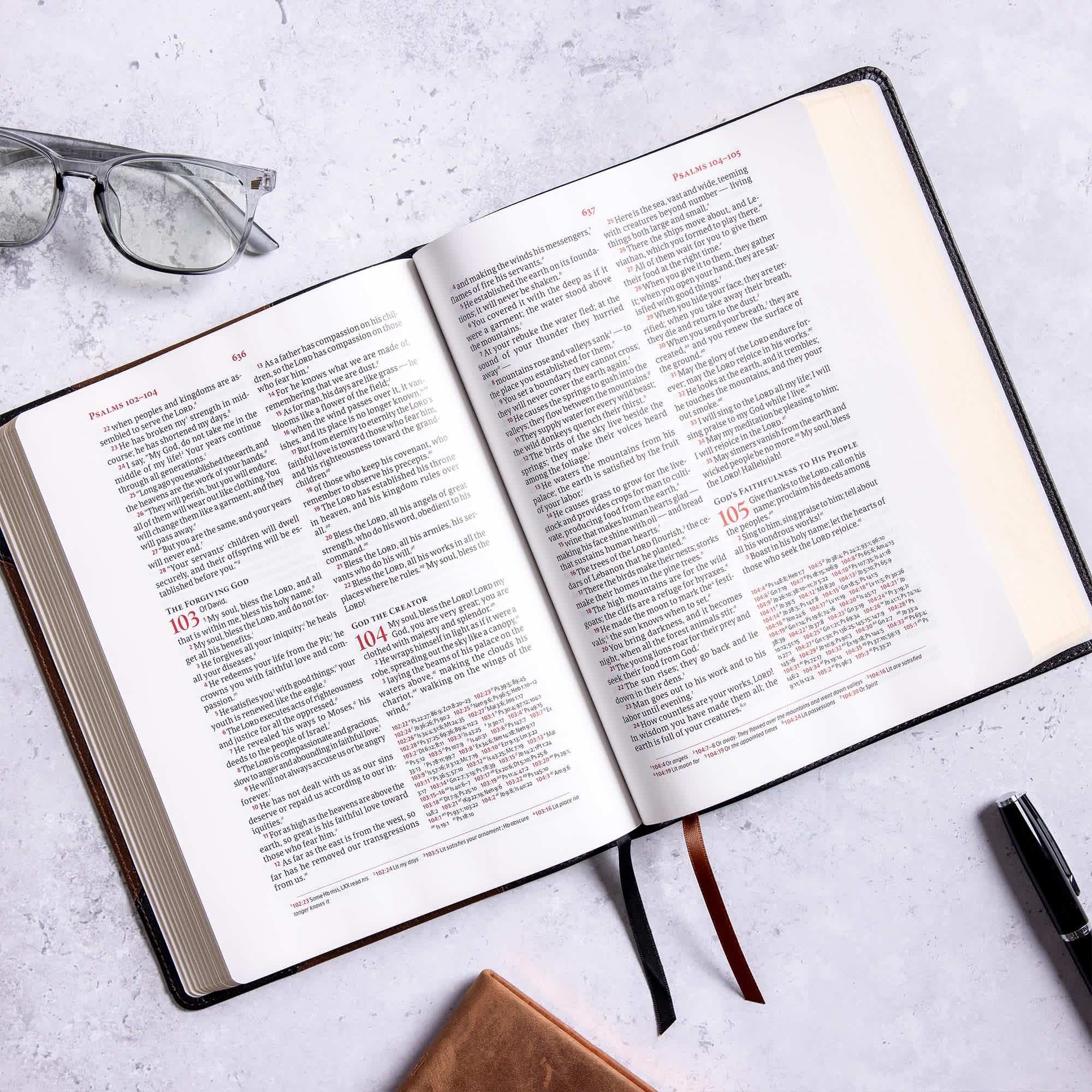 slide 13 of 14 for CSB Verse-by-Verse Reference Bible, Black/Brown LeatherTouch
