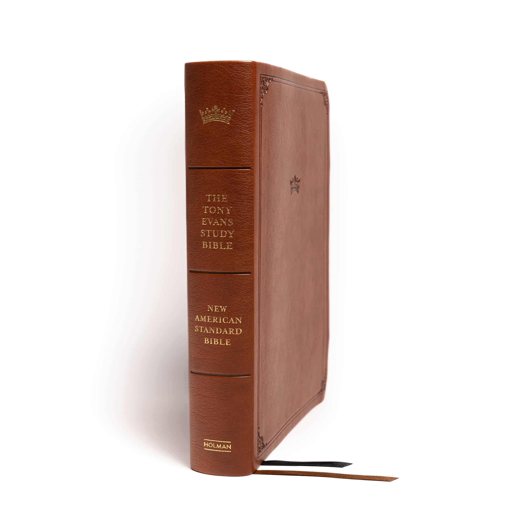 slide 3 of 11 for NASB Tony Evans Study Bible, Brown LeatherTouch, Indexed