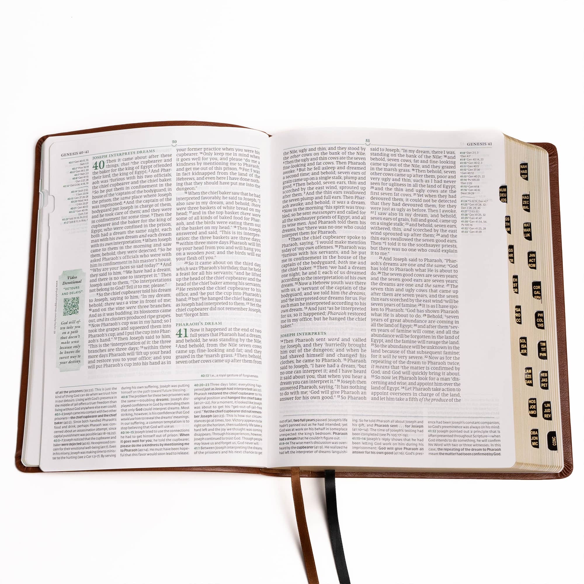 slide 8 of 11 for NASB Tony Evans Study Bible, Brown LeatherTouch, Indexed