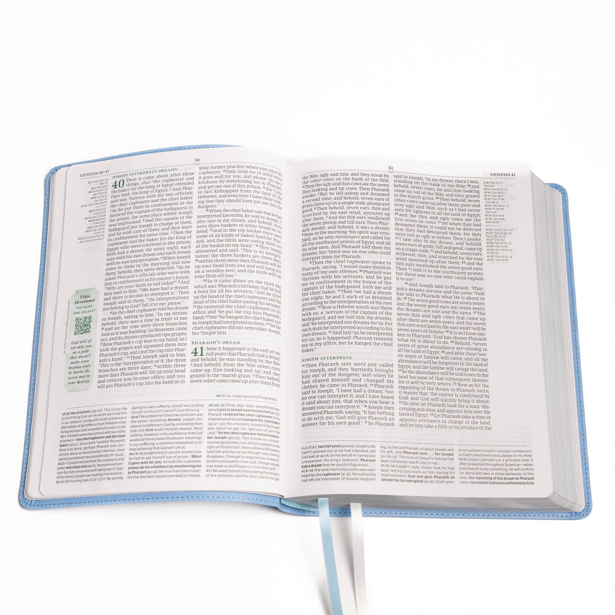 slide 7 of 10 for NASB Tony Evans Study Bible, Powder Blue LeatherTouch