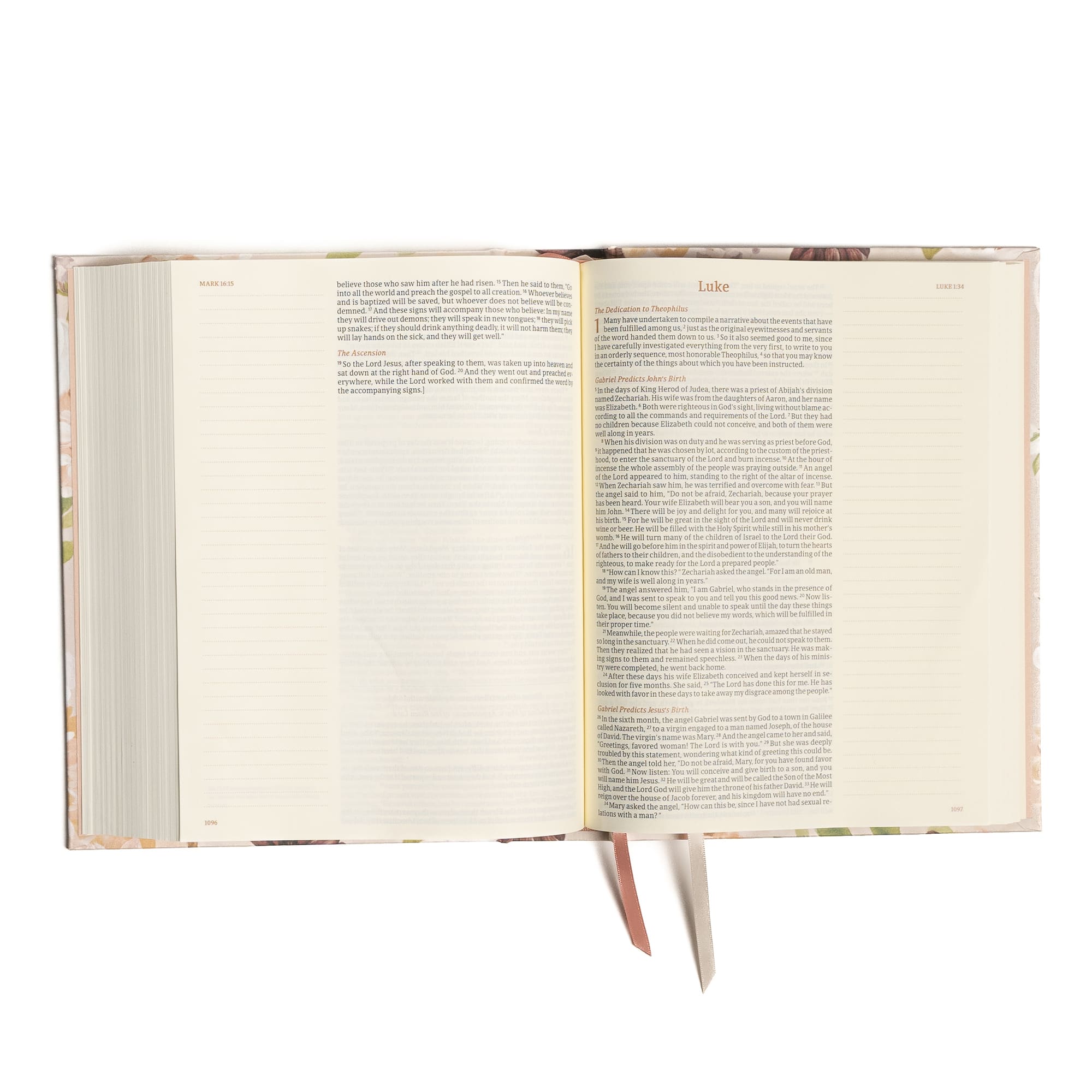 slide 4 of 9 for CSB Notetaking Bible, Large Print Hosanna Revival Edition, Blush Cloth Over Board