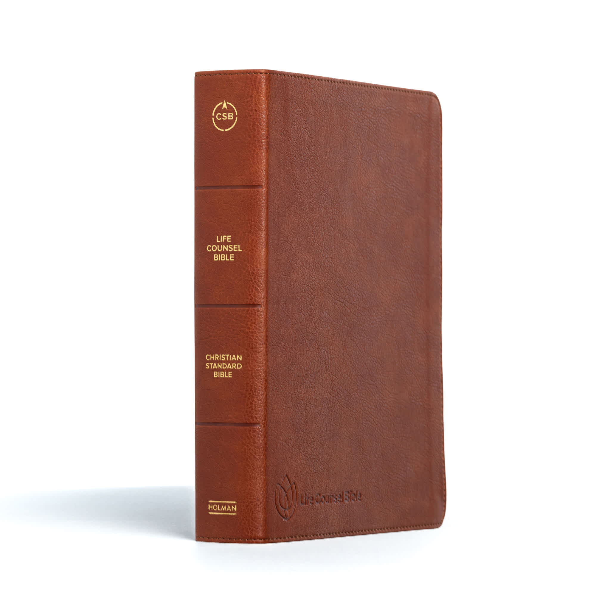 slide 2 of 17 for CSB Life Counsel Bible, Burnt Sienna LeatherTouch, Indexed