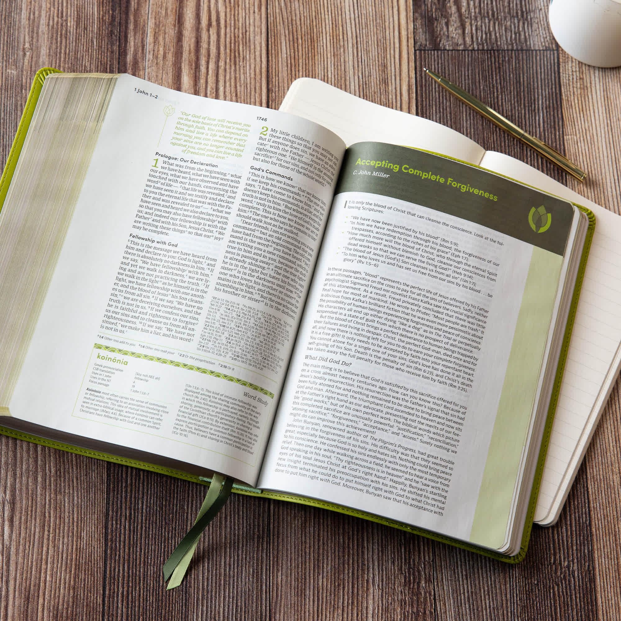 slide 7 of 17 for CSB Life Counsel Bible, Apple Green LeatherTouch