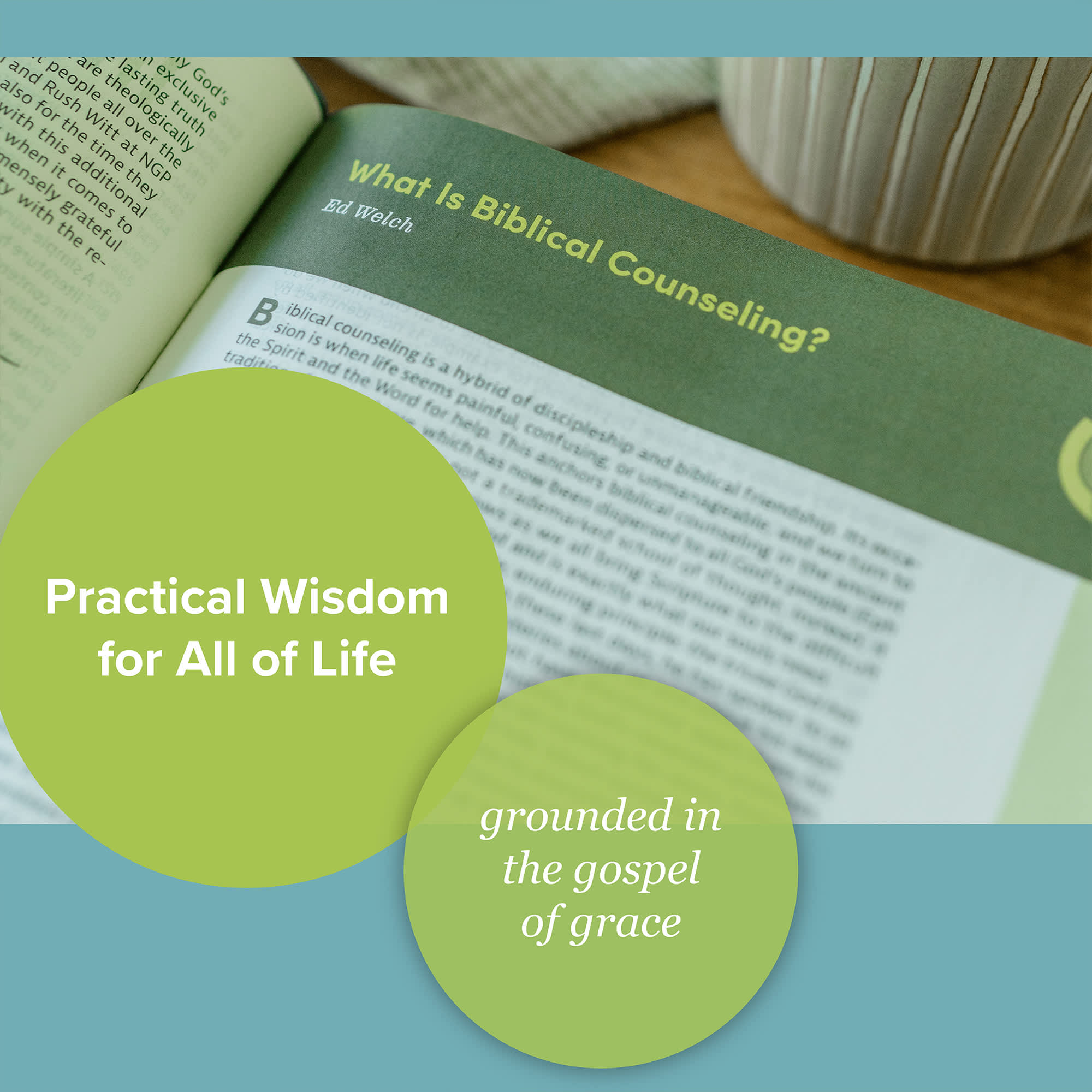 slide 11 of 17 for CSB Life Counsel Bible, Apple Green LeatherTouch