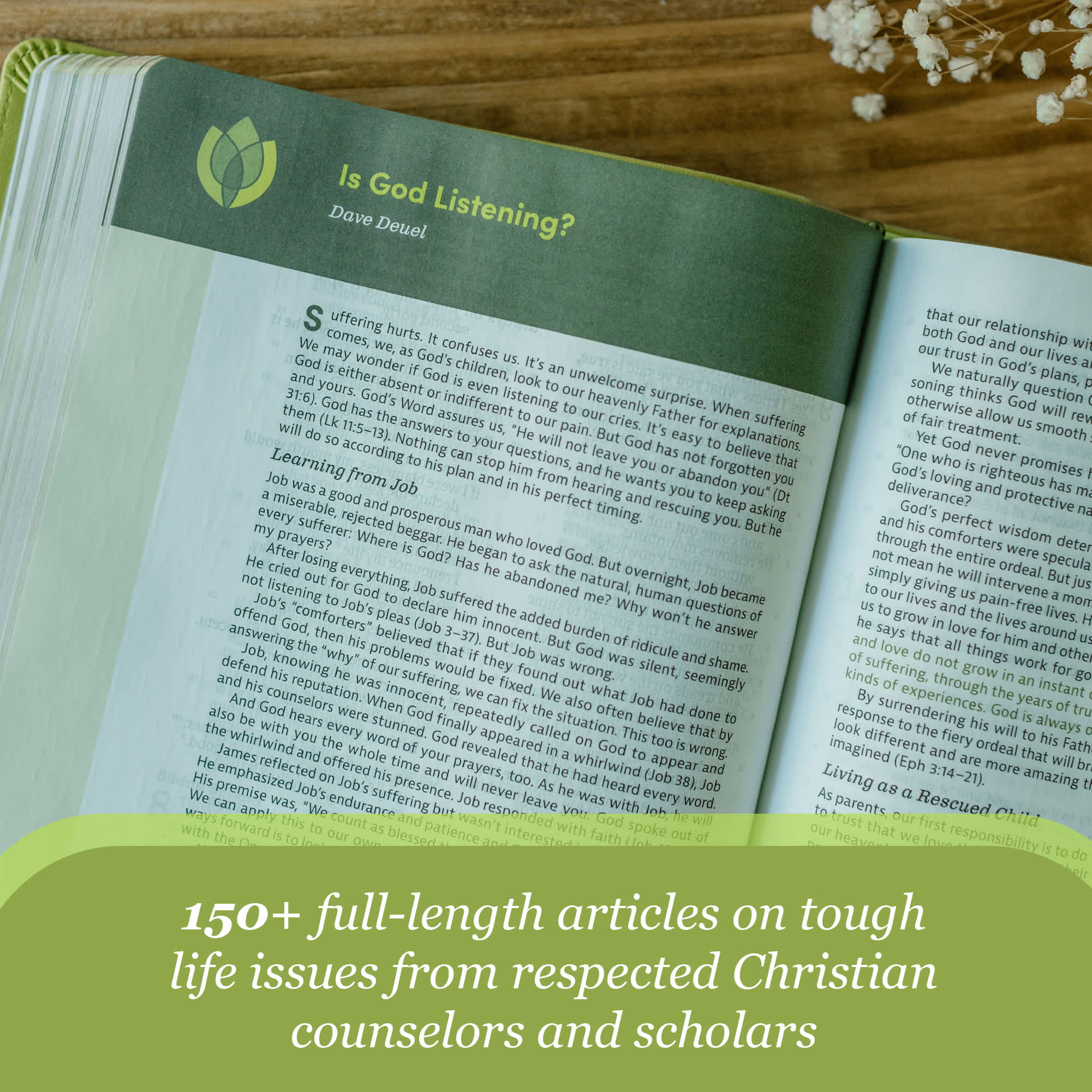 slide 13 of 17 for CSB Life Counsel Bible, Apple Green LeatherTouch