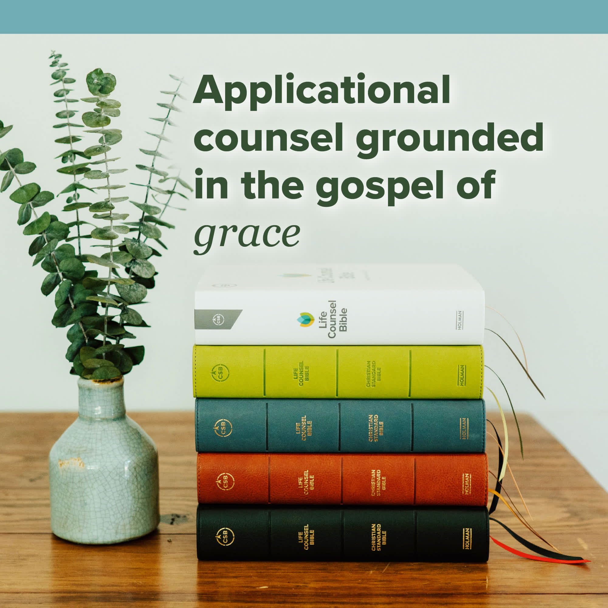 slide 17 of 17 for CSB Life Counsel Bible, Apple Green LeatherTouch