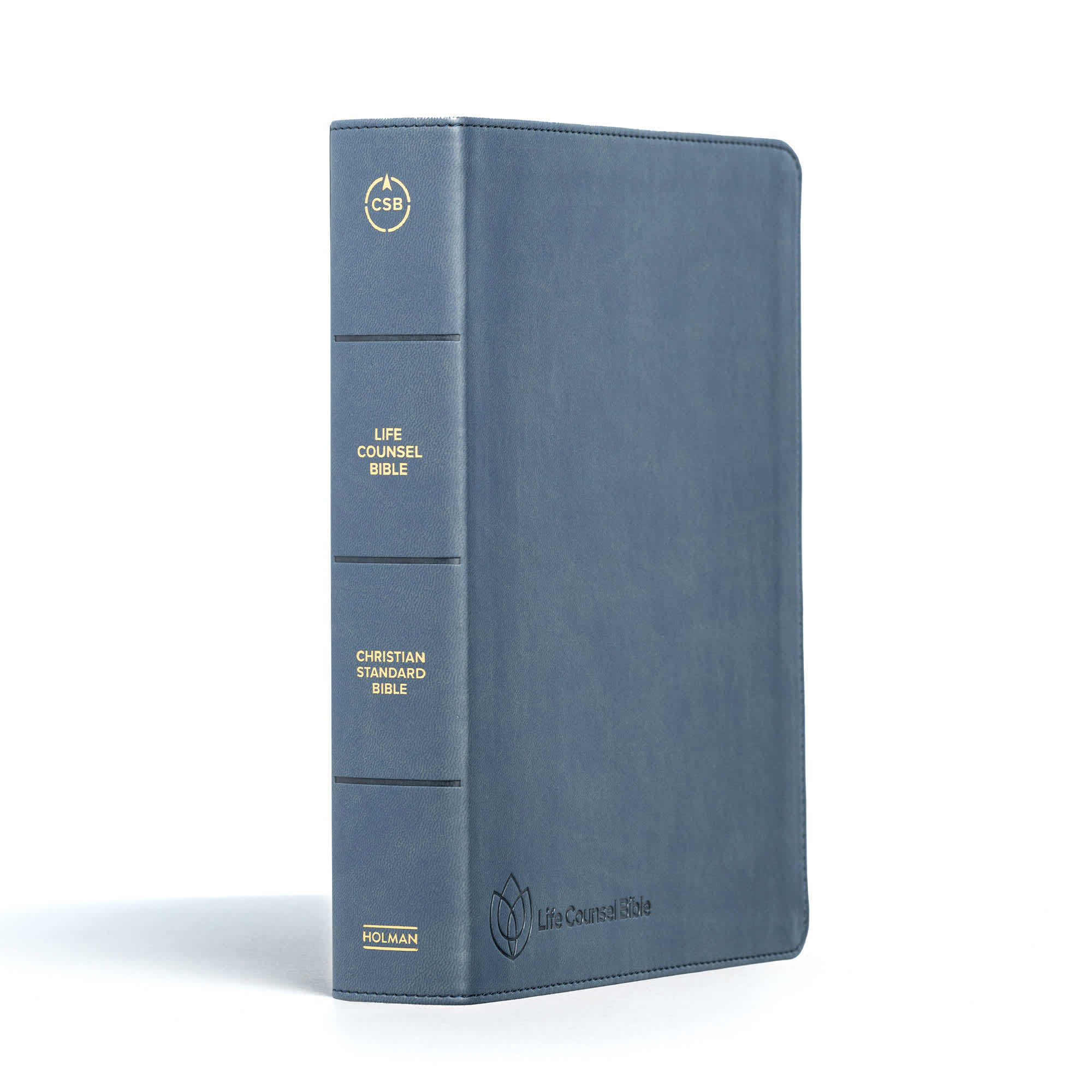slide 2 of 17 for CSB Life Counsel Bible, Slate Blue LeatherTouch, Indexed