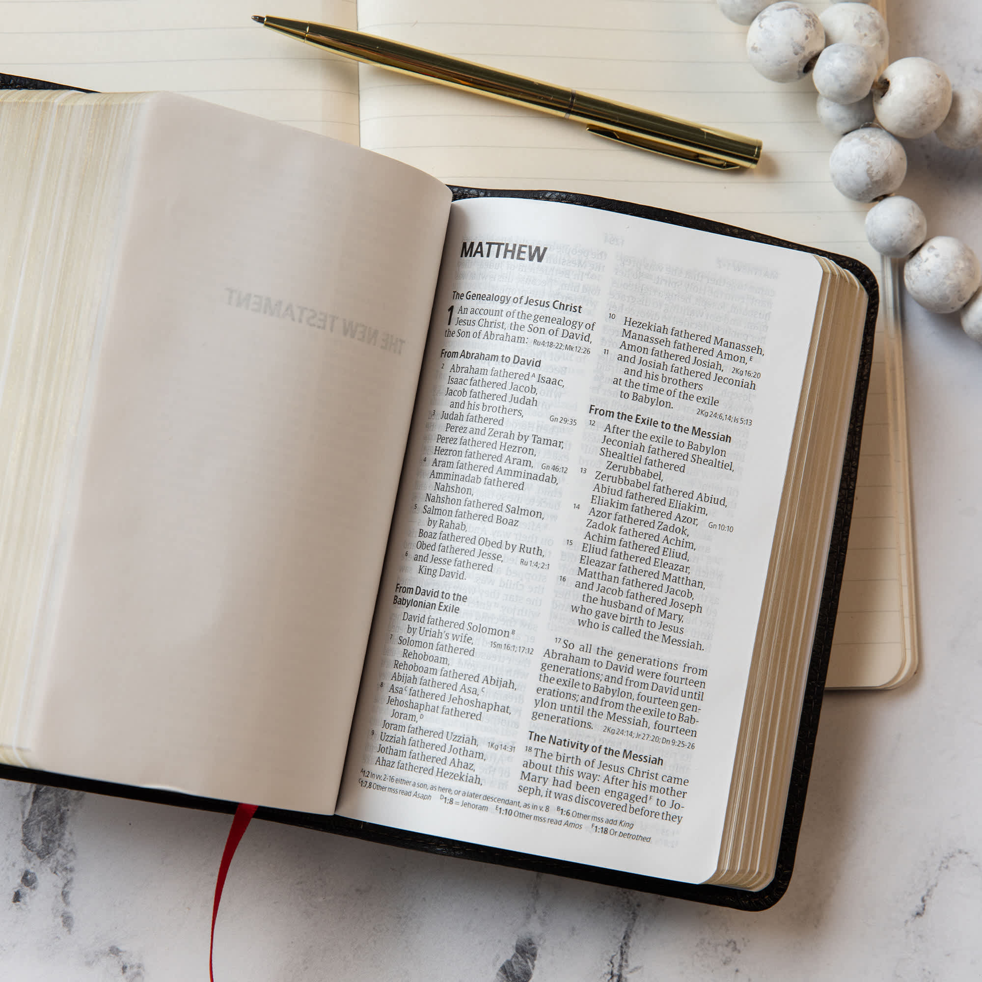 slide 4 of 10 for CSB Large Print Compact Reference Bible, Black LeatherTouch
