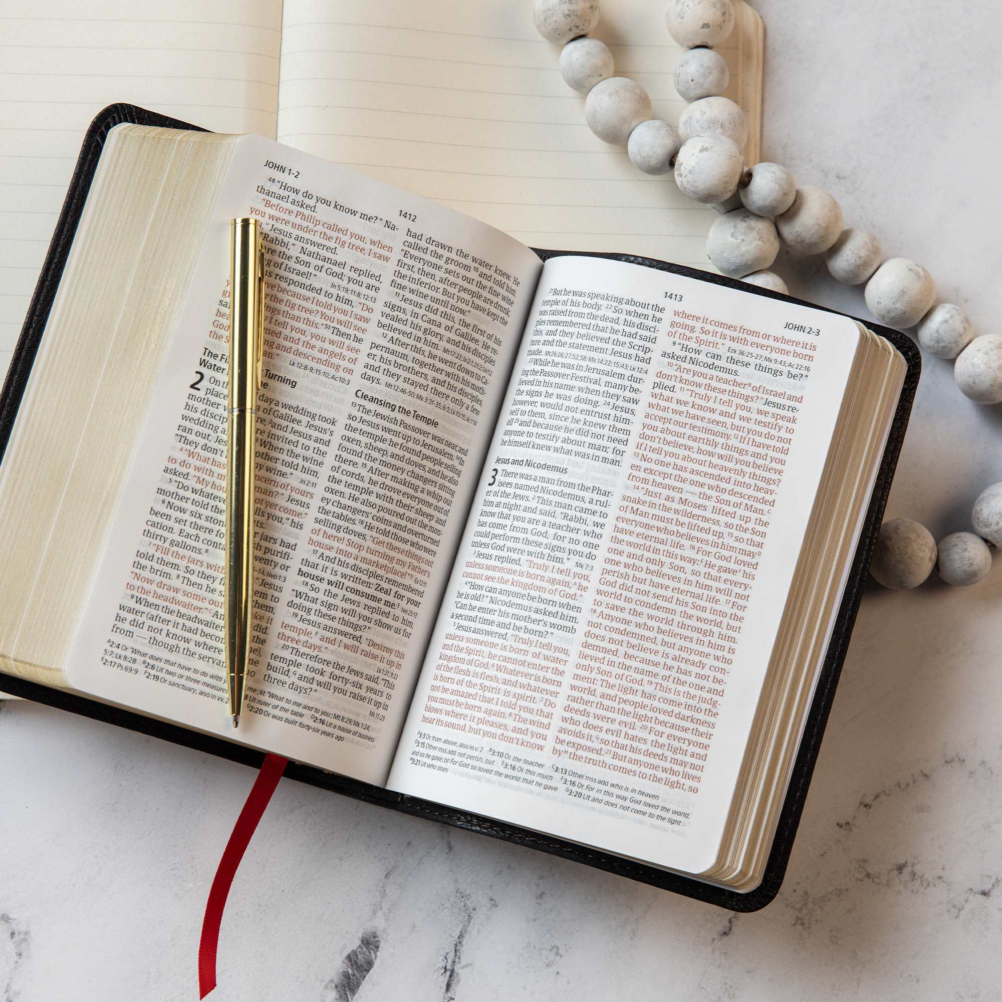 slide 5 of 10 for CSB Large Print Compact Reference Bible, Black LeatherTouch