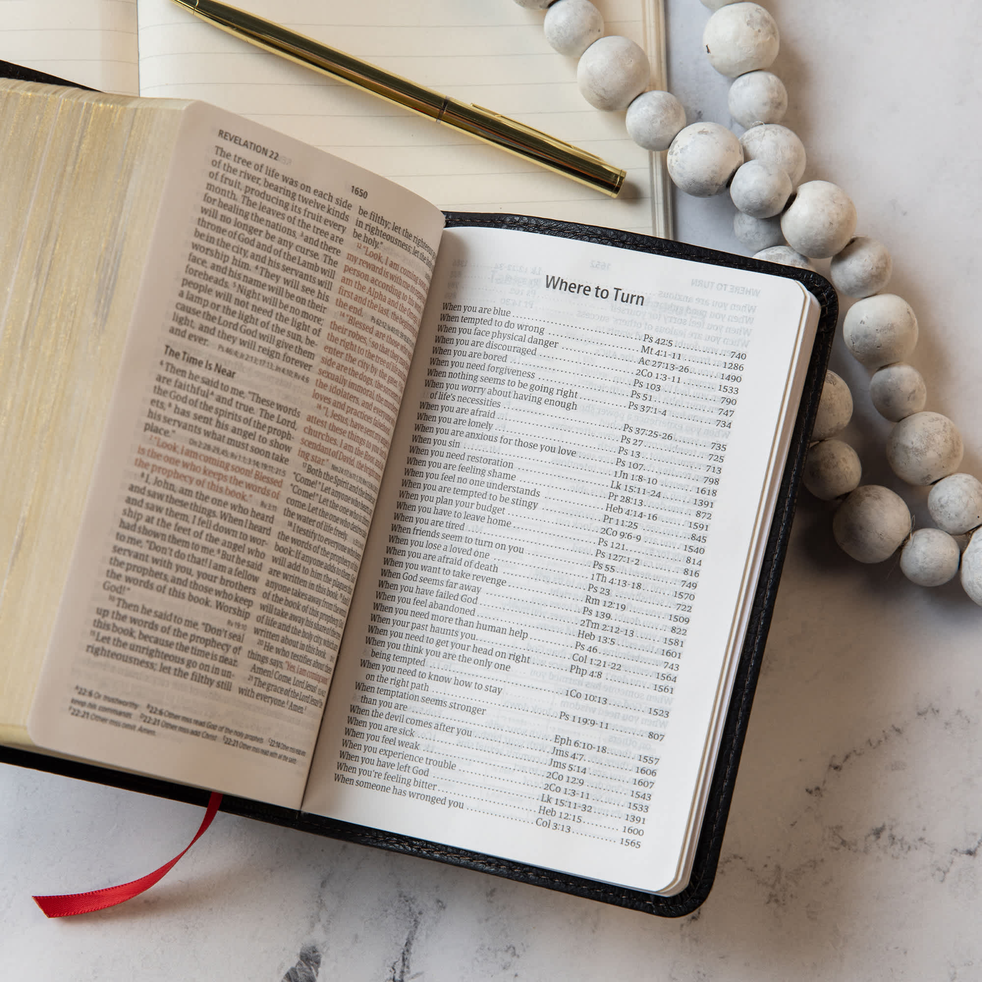 slide 6 of 10 for CSB Large Print Compact Reference Bible, Black LeatherTouch