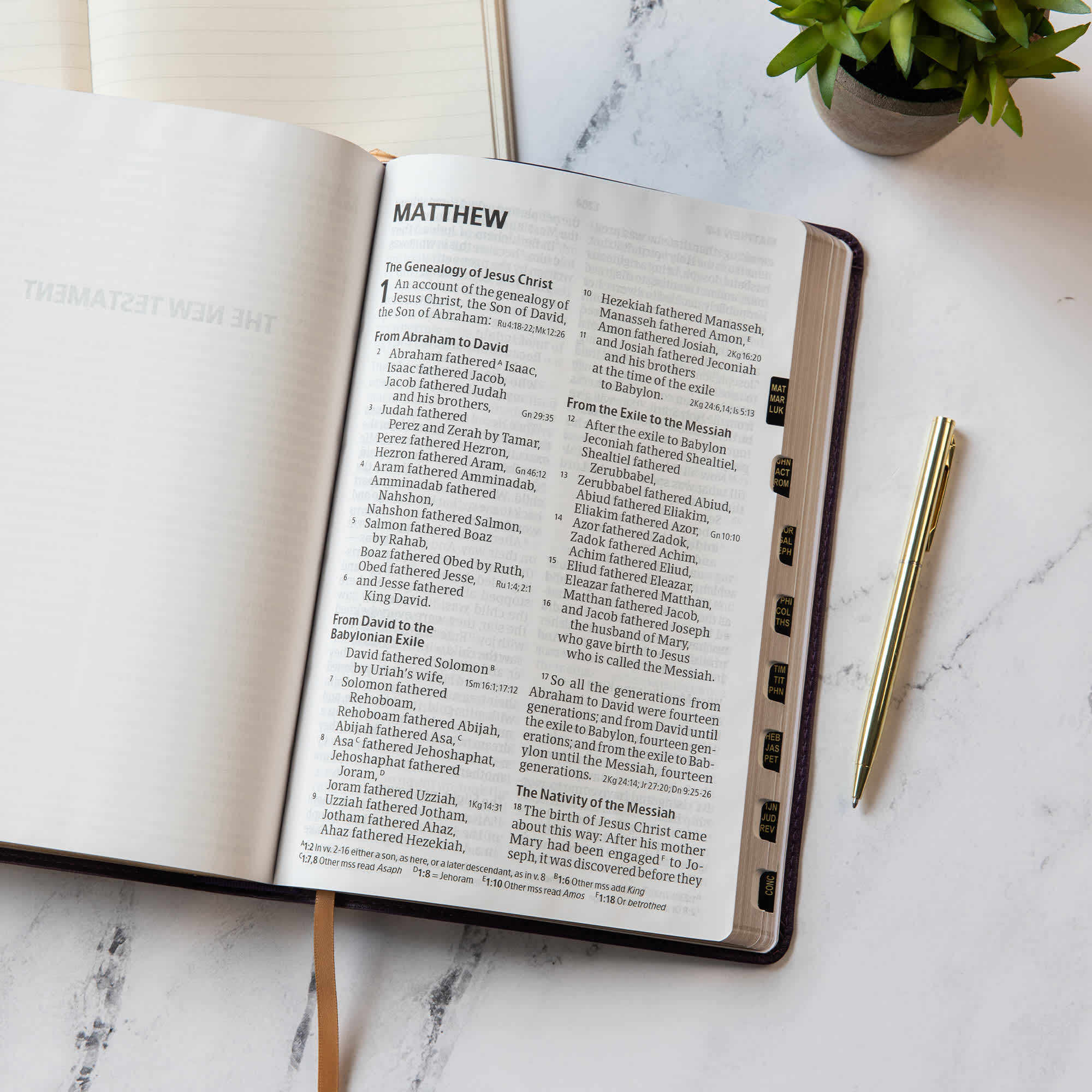 slide 4 of 10 for CSB Giant Print Reference Bible, Plum LeatherTouch, Indexed