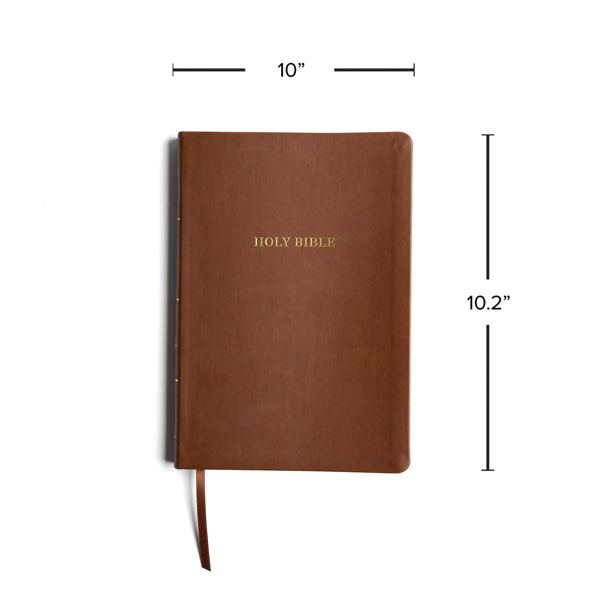 slide 8 of 10 for KJV Large Print Thinline Bible, Value Edition, Brown LeatherTouch