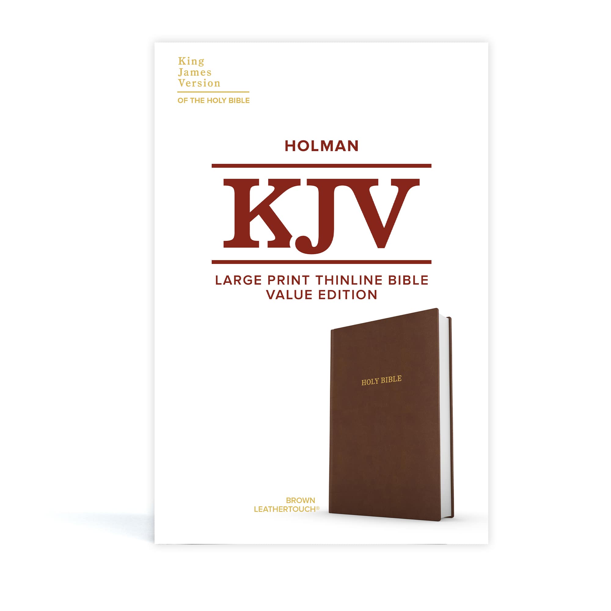 slide 10 of 10 for KJV Large Print Thinline Bible, Value Edition, Brown LeatherTouch