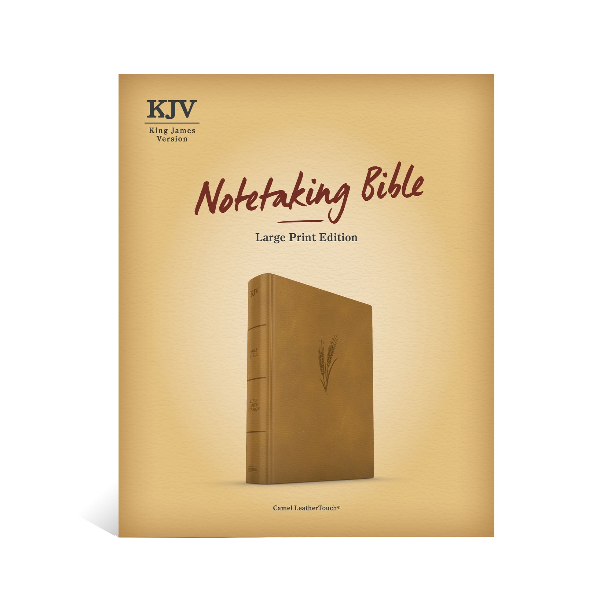 slide 10 of 11 for KJV Notetaking Bible, Large Print Edition, Camel LeatherTouch