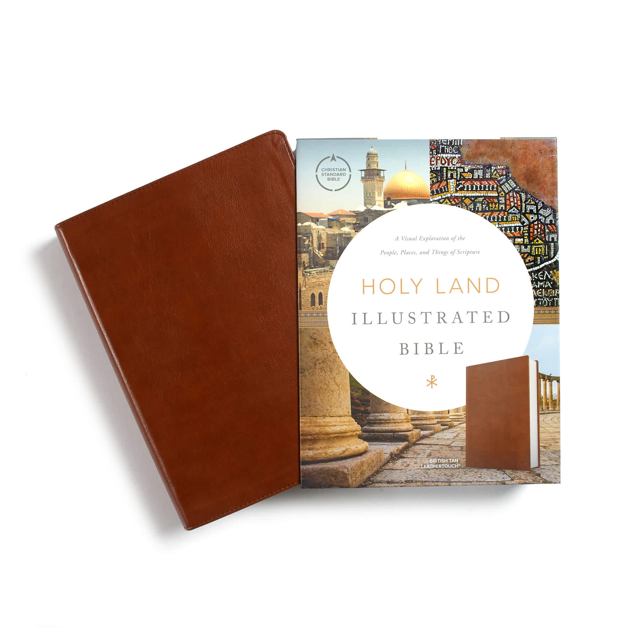 slide 10 of 10 for CSB Holy Land Illustrated Bible, British Tan LeatherTouch