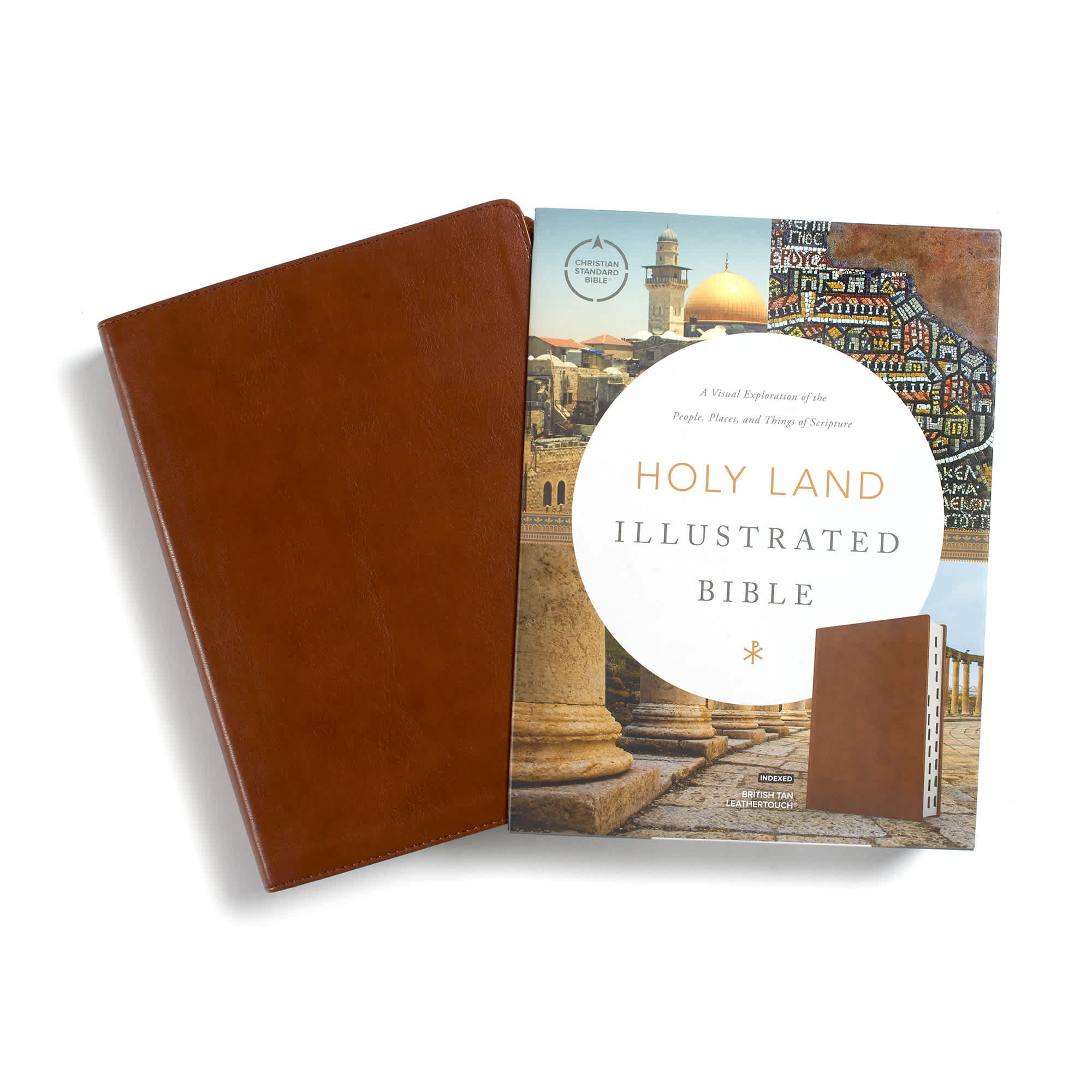 slide 10 of 10 for CSB Holy Land Illustrated Bible, British Tan LeatherTouch, Indexed