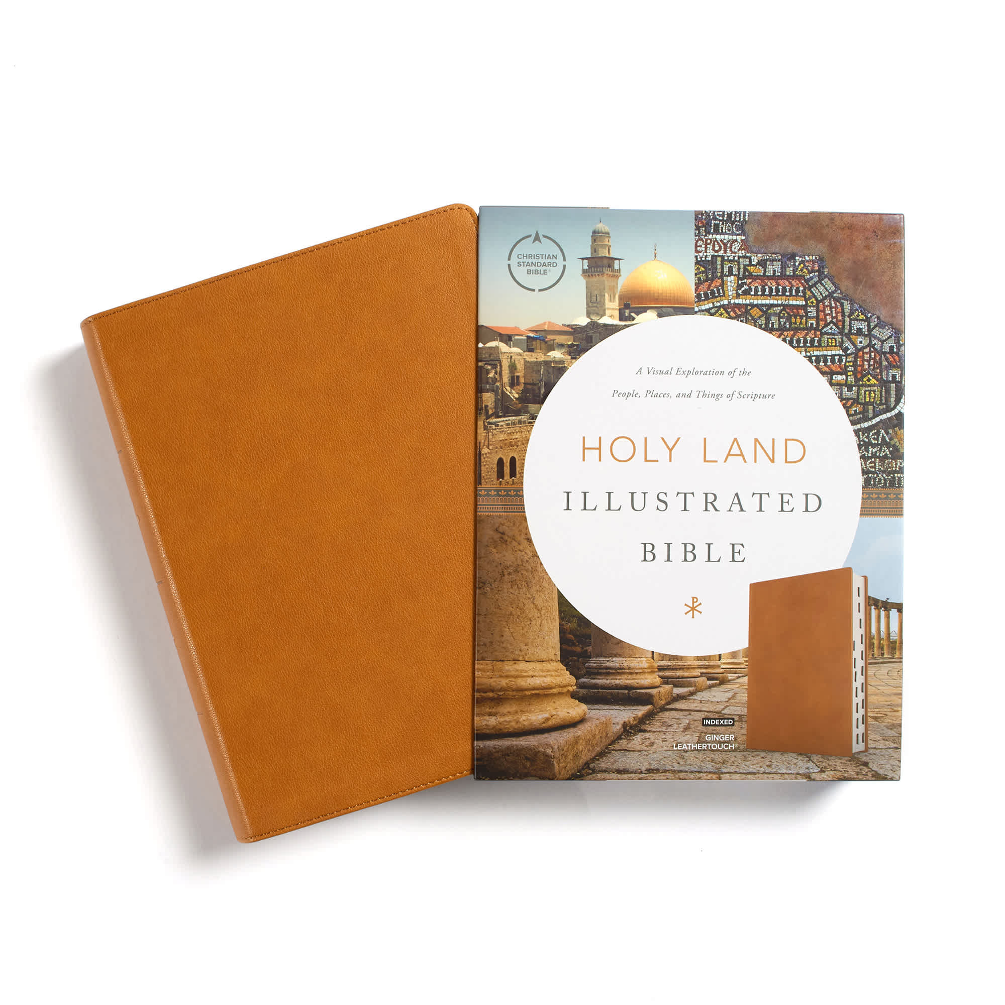 slide 10 of 10 for CSB Holy Land Illustrated Bible, Ginger LeatherTouch, Indexed