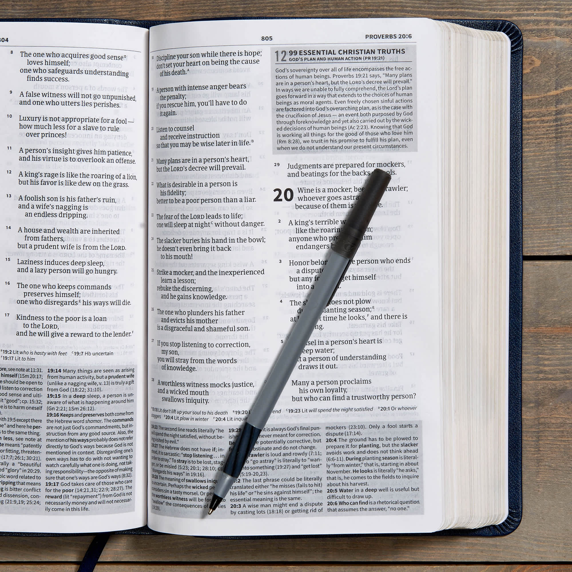 slide 5 of 12 for CSB Everyday Study Bible, Navy Cross LeatherTouch