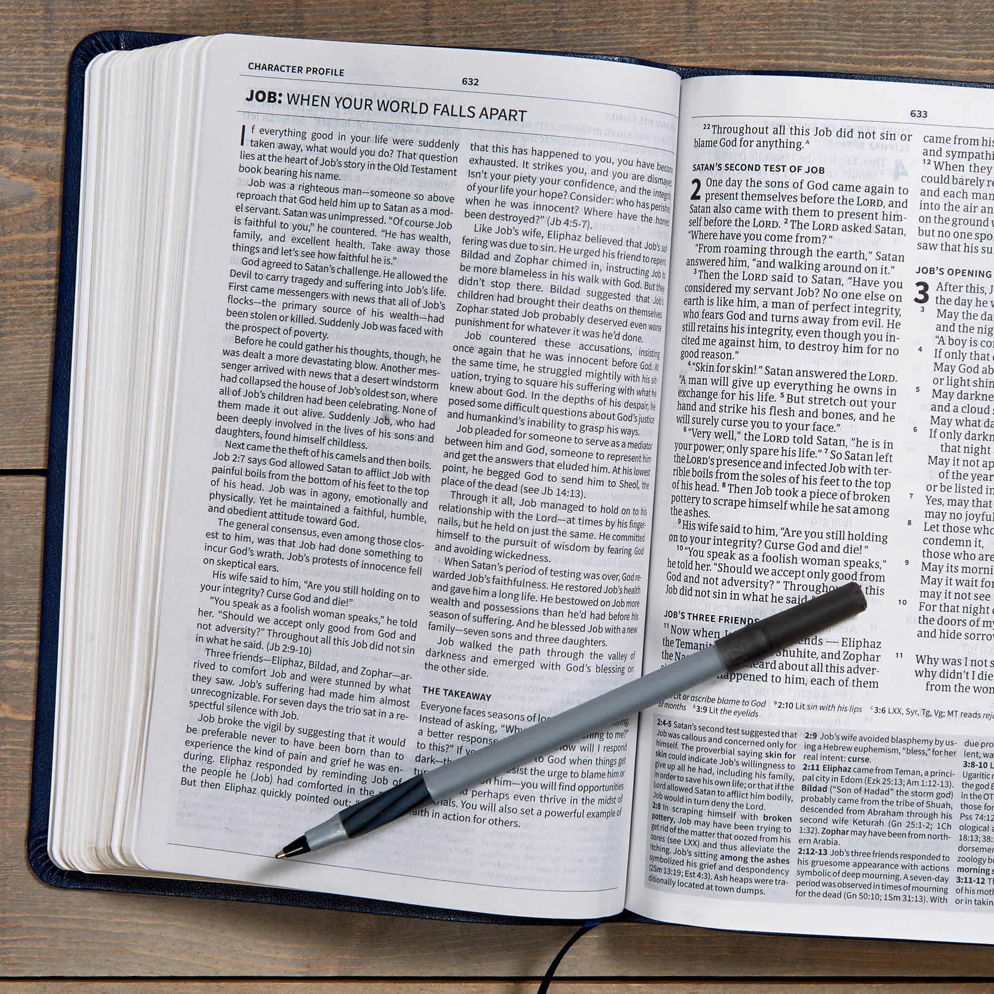 slide 7 of 12 for CSB Everyday Study Bible, Navy Cross LeatherTouch