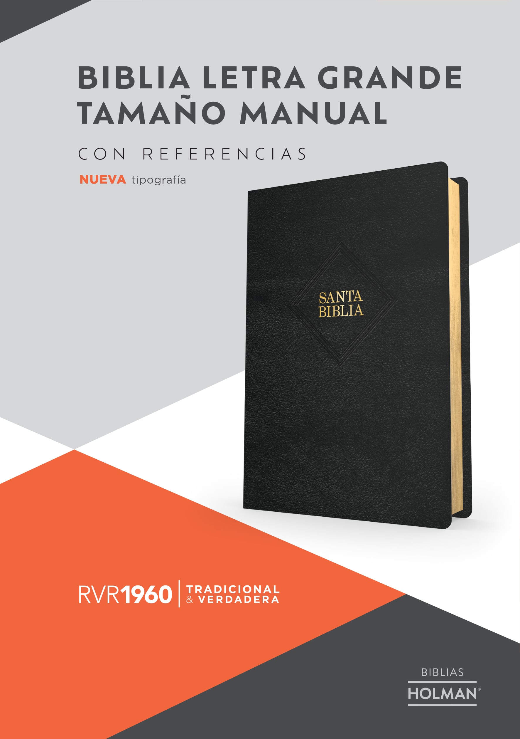 slide 3 of 3 for RVR 1960 Biblia letra grande tamaño manual, negro piel fabricada (Edición 2023)