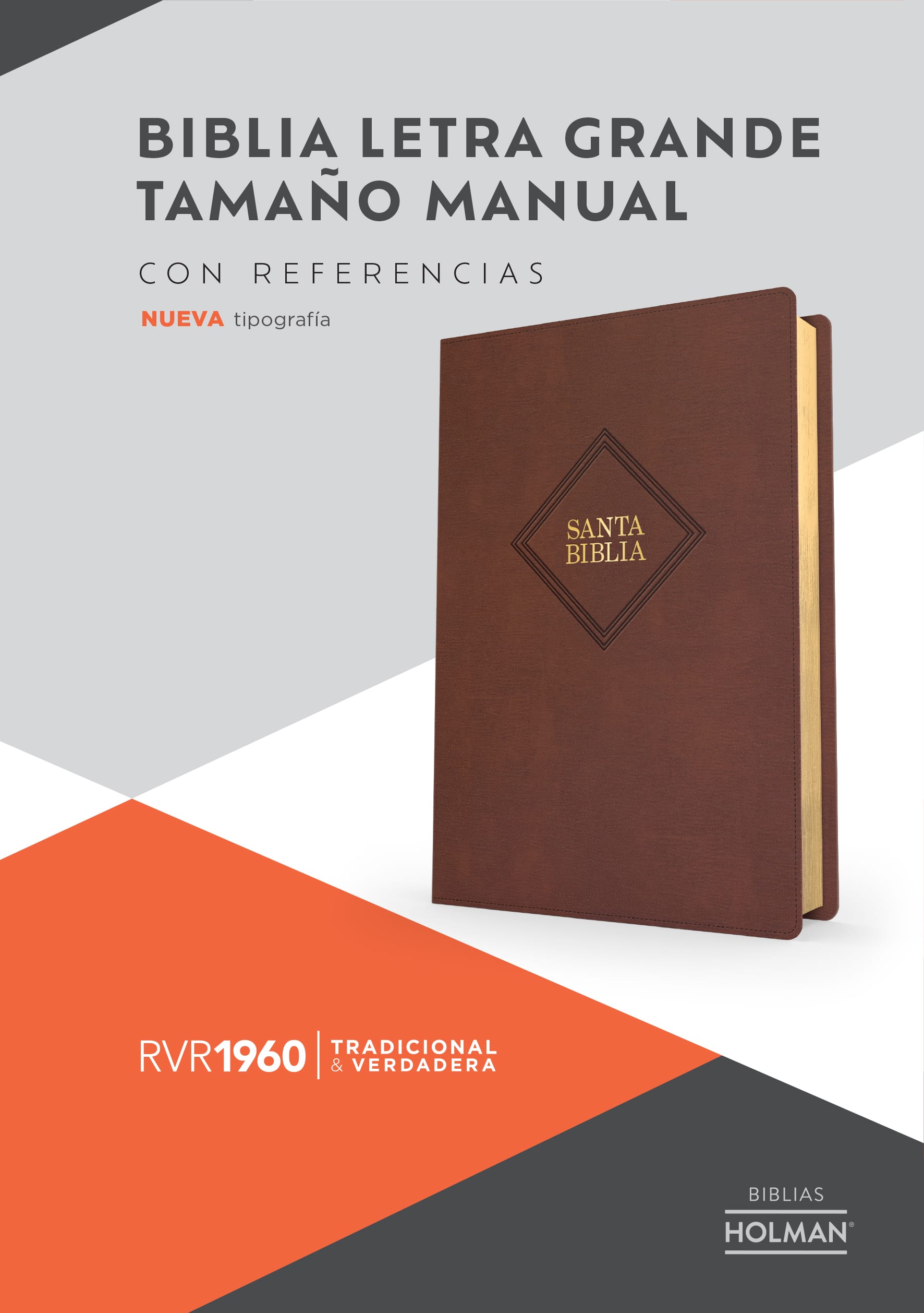 slide 3 of 3 for RVR 1960 Biblia letra grande tamaño manual, café piel fabricada (Edición 2023)
