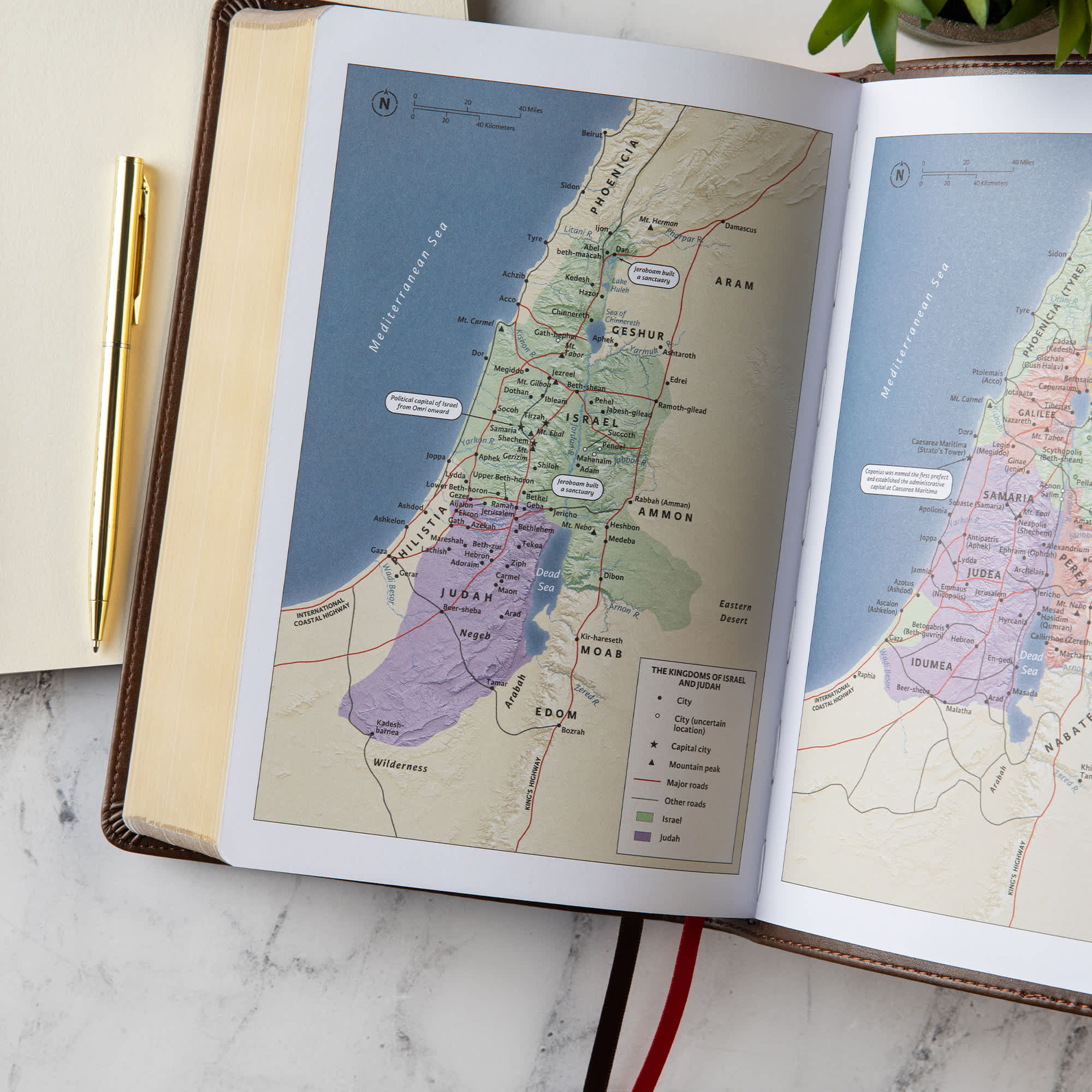 slide 4 of 10 for CSB Personal Size Giant Print Bible, Brown LeatherTouch