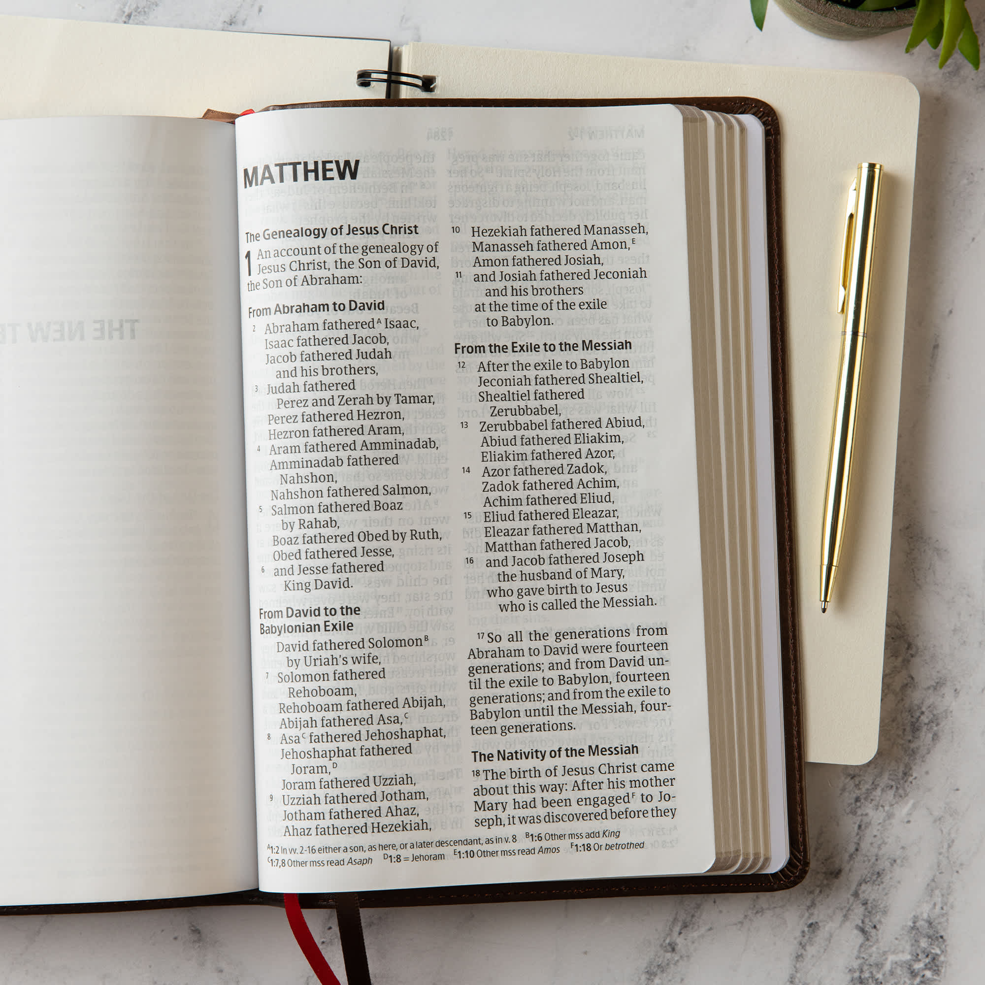 slide 5 of 10 for CSB Personal Size Giant Print Bible, Brown LeatherTouch