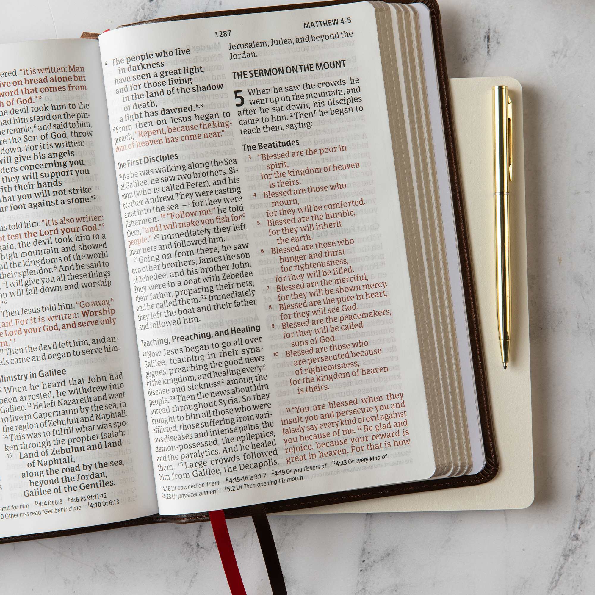 slide 6 of 10 for CSB Personal Size Giant Print Bible, Brown LeatherTouch