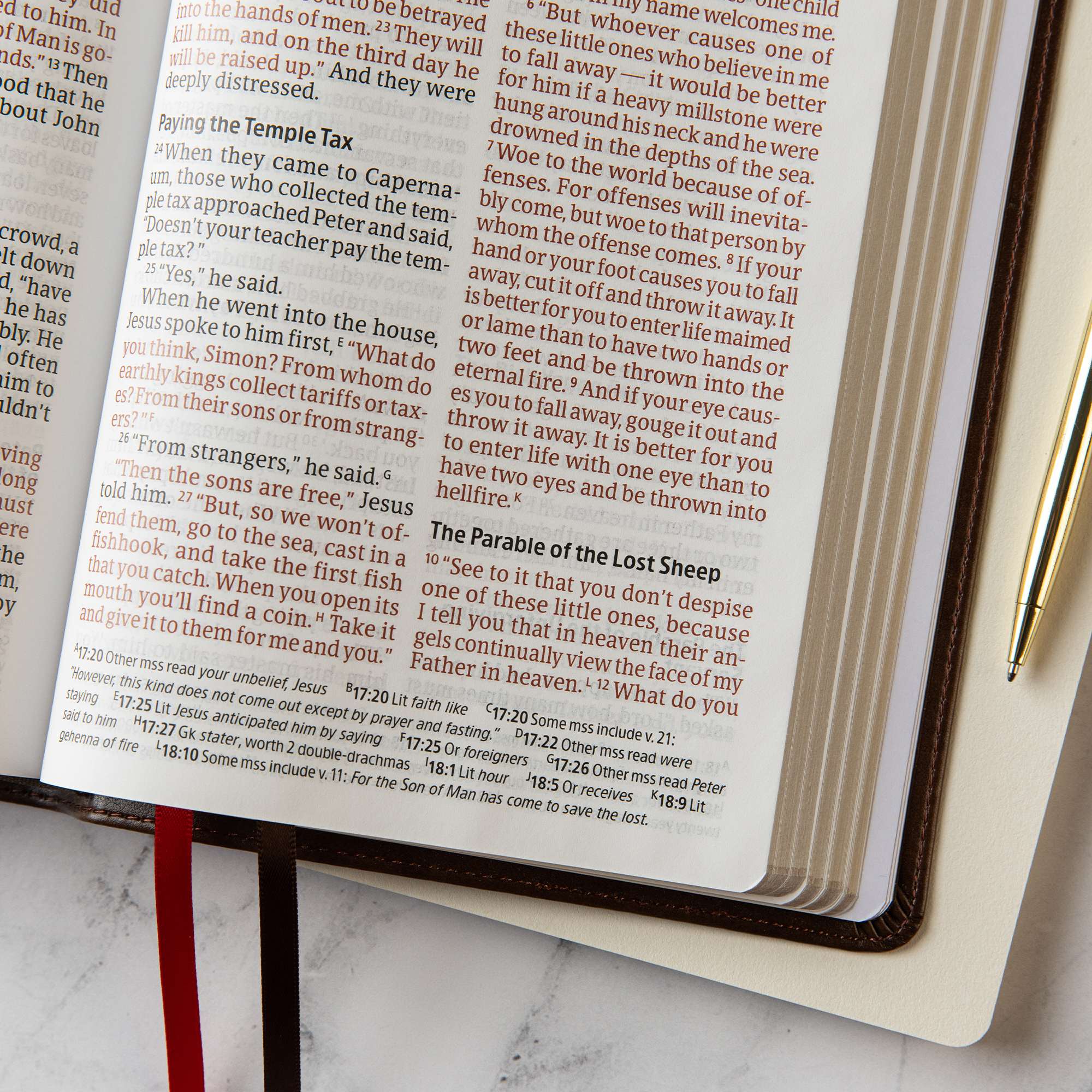 slide 7 of 10 for CSB Personal Size Giant Print Bible, Brown LeatherTouch